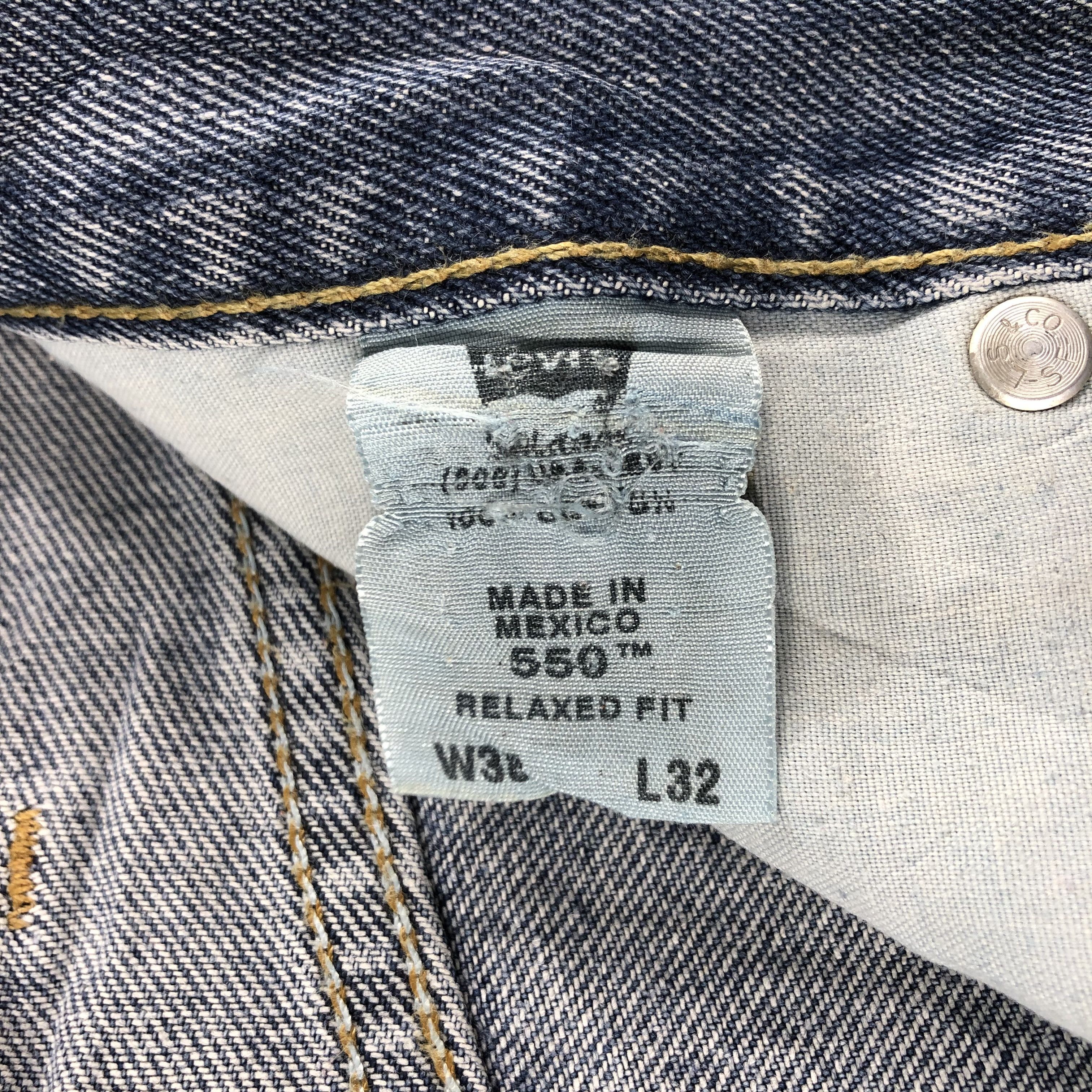 Levi's Vintage Blue Wash Levis 550 Jeans-J2539 Size US 37 - 11 Thumbnail
