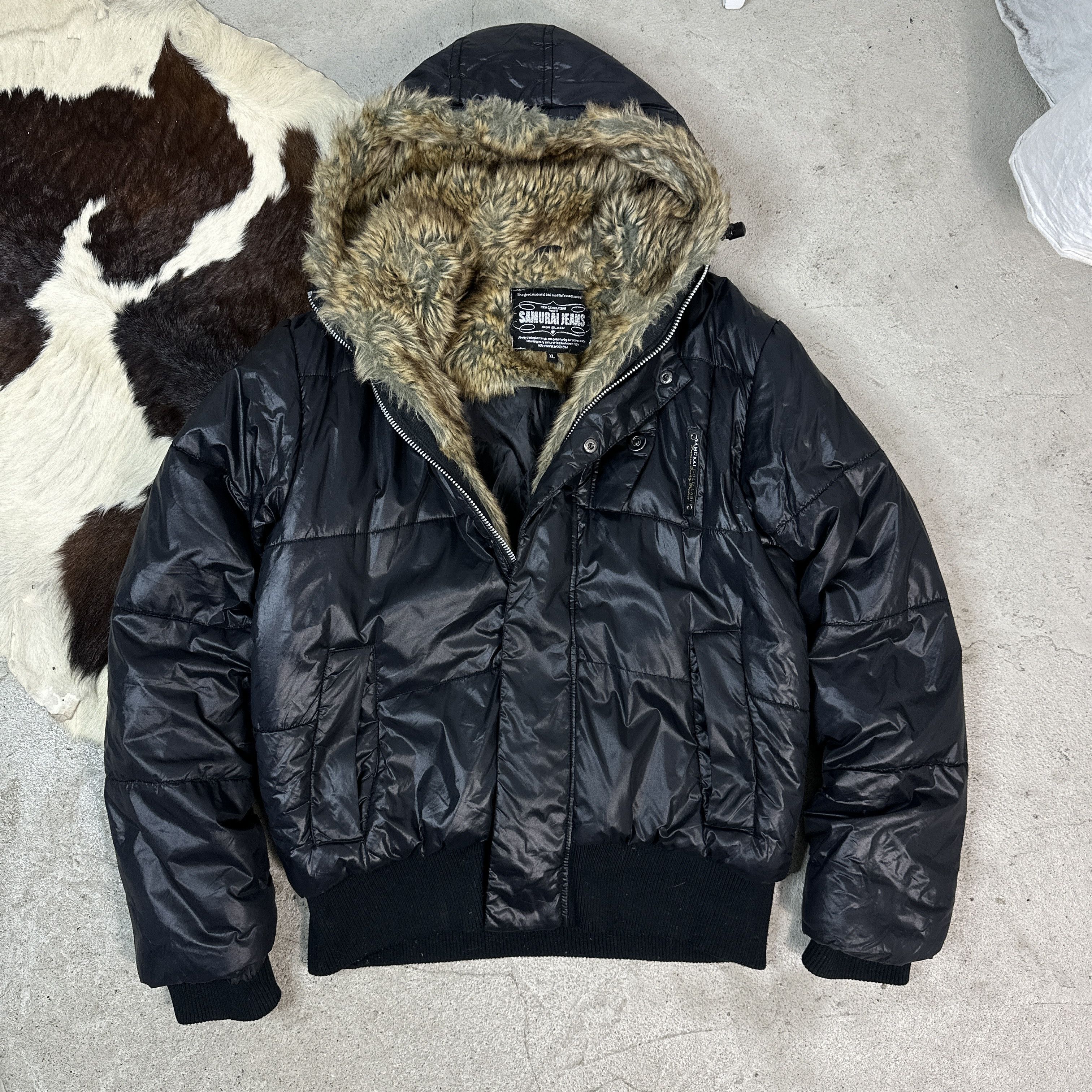 Samurai Jeans × Vintage Vintage Samurai Jeans Faux-Fur Jacket Size US M / EU 48-50 / 2 - 2 Thumbnail
