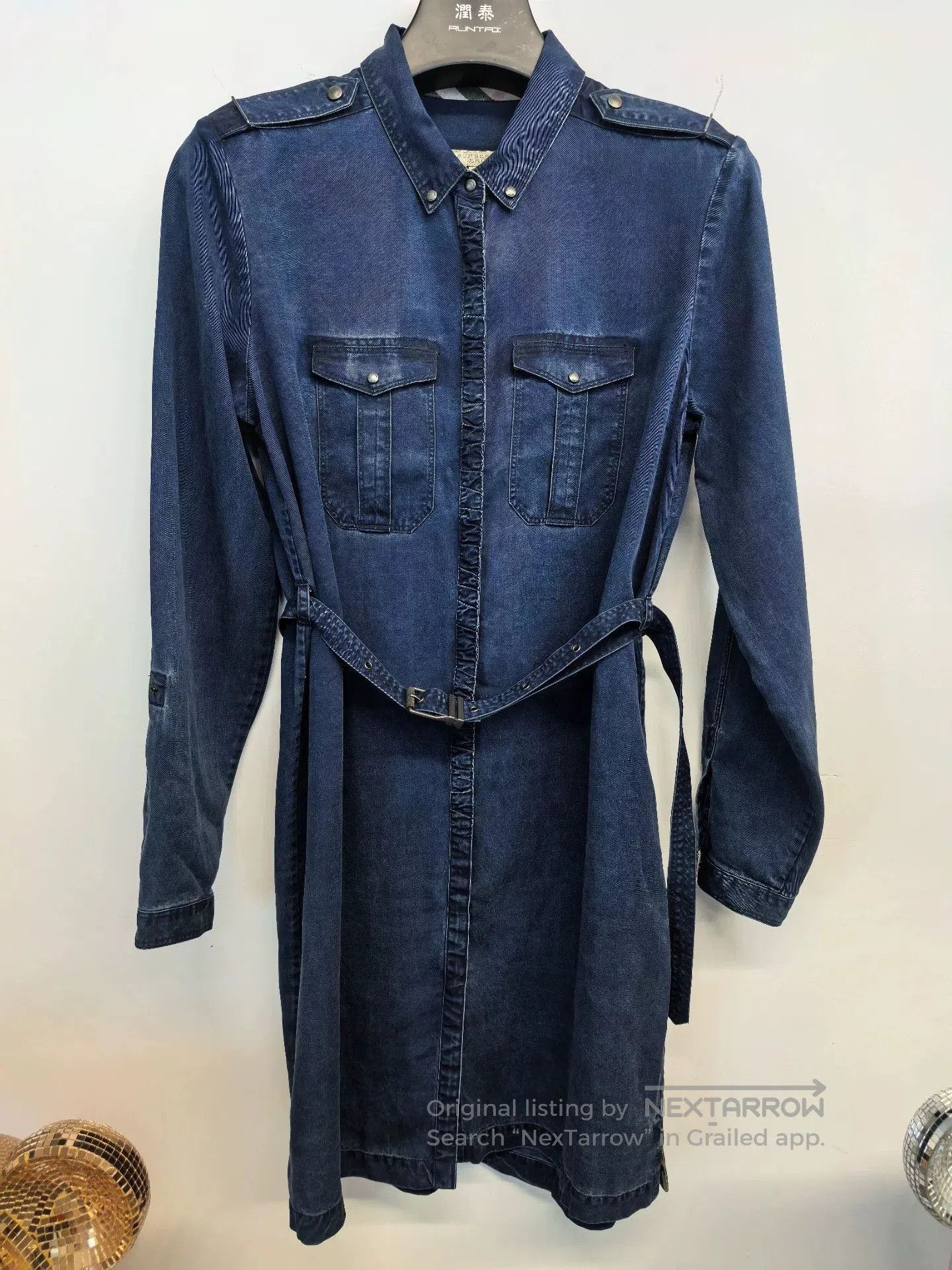 Burberry Burberry Women's Dark Blue Denim Shirt. Size M / US 6-8 / IT 42-44 - 1 Thumbnail