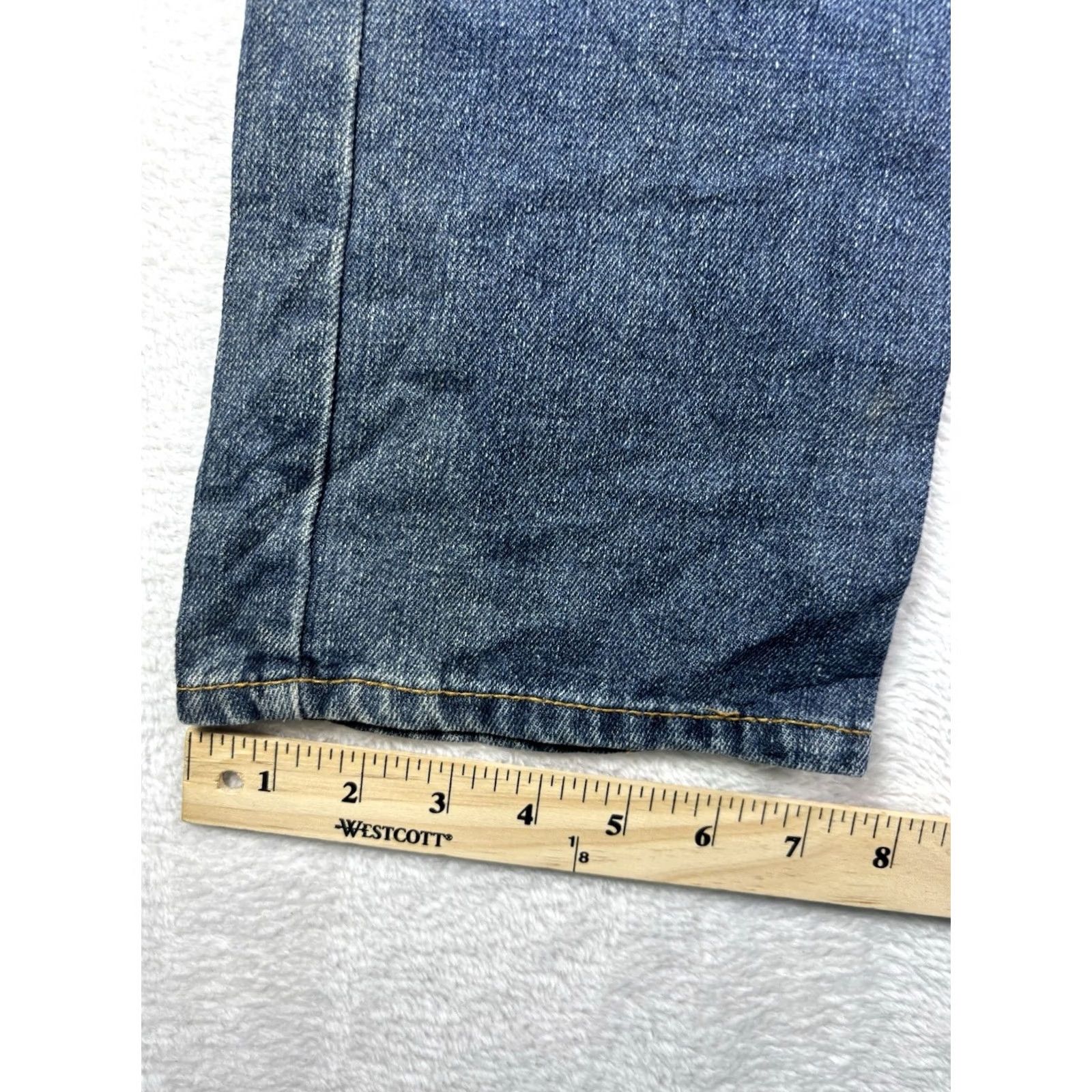 Levi's Levi's 514 Womens Slim Straight Jeans Cotton Denim Blue 14 Reg Zipper Slimming Mens? Size 36" / US 14 / IT 50 - 5 Thumbnail