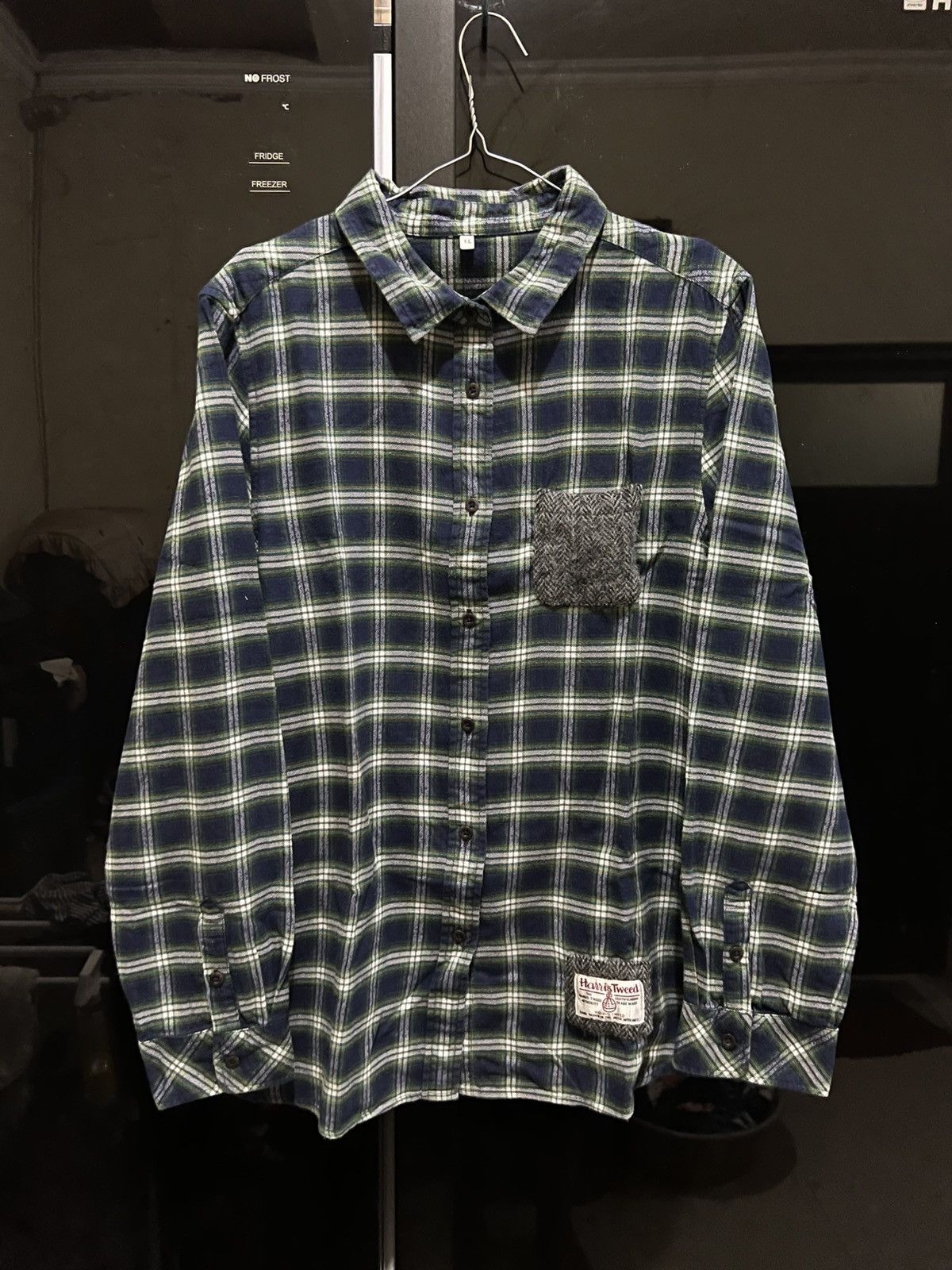 Harris Tweed Harris Tweed x Closhi Japanese Brand Button Ups Flannel Size XL / US 12-14 / IT 48-50 - 2 Thumbnail