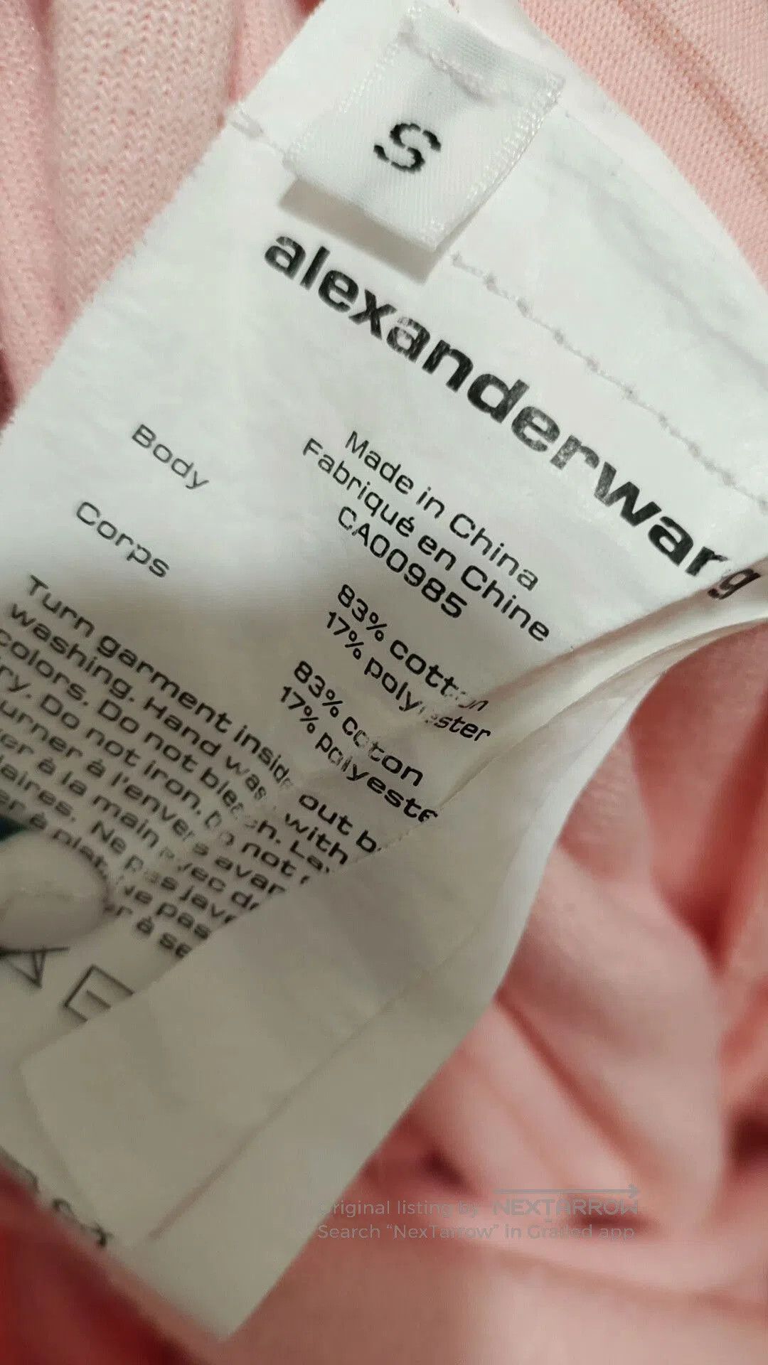 Alexander Wang Pink Velvet Shorts with Logo. Size 26" / US 2 / IT 38 - 4 Thumbnail