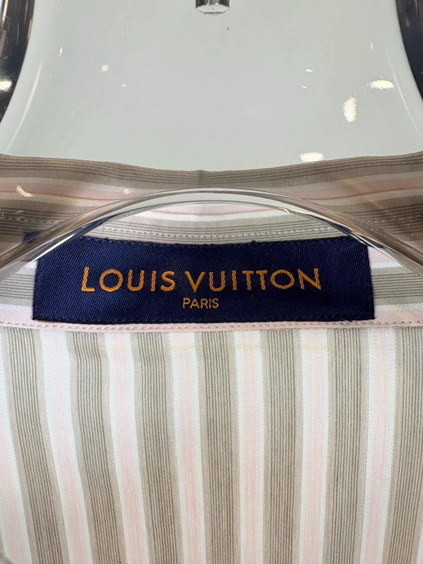 Louis Vuitton Striped Long Sleeve Shirt with Floral Panel Size US XXL / EU 58 / 5 - 3 Thumbnail