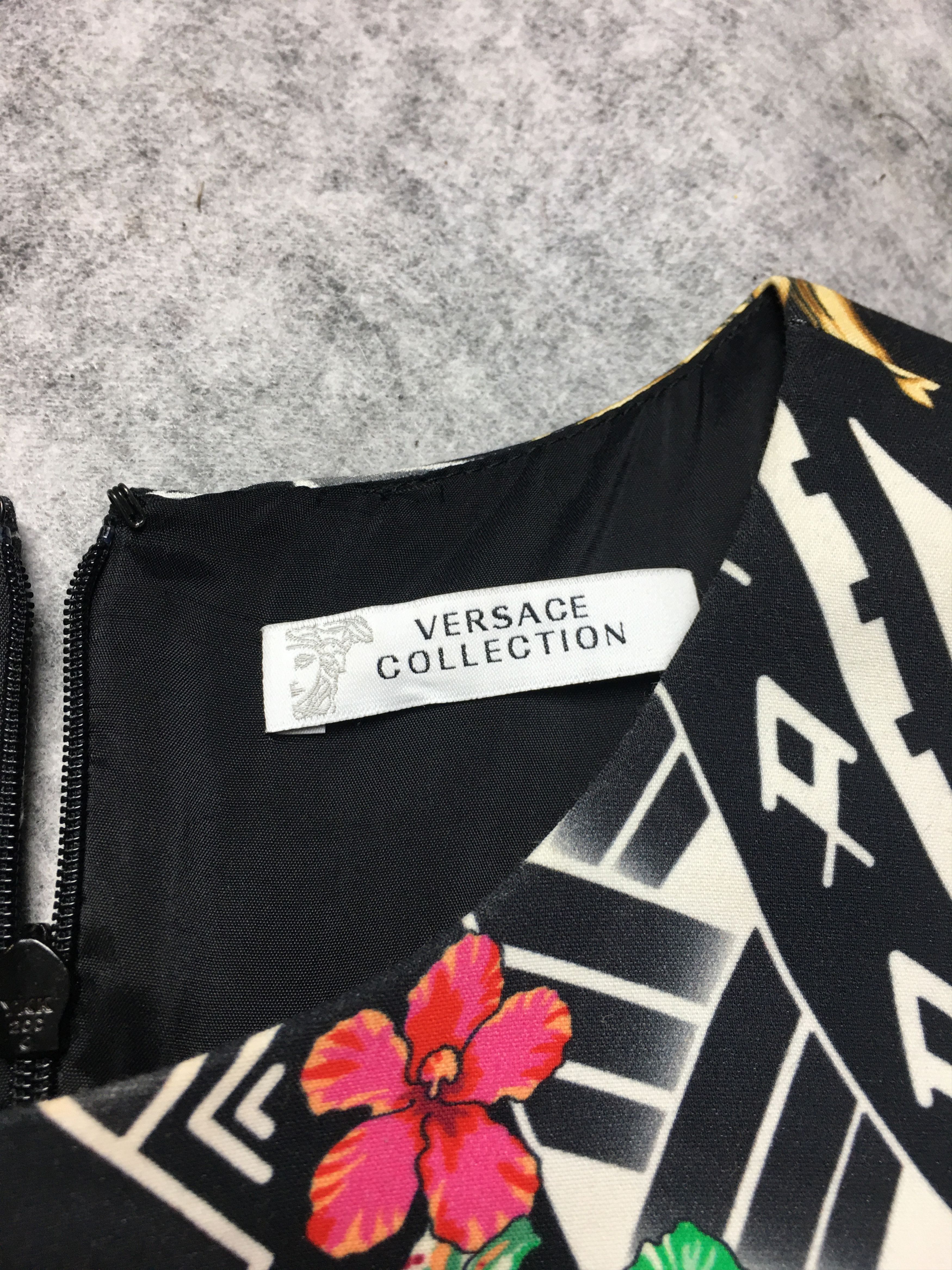 Versace Versace Collection Baroque Aztec Sleeveless Sheath Dress Size L / US 10 / IT 46 - 12 Thumbnail