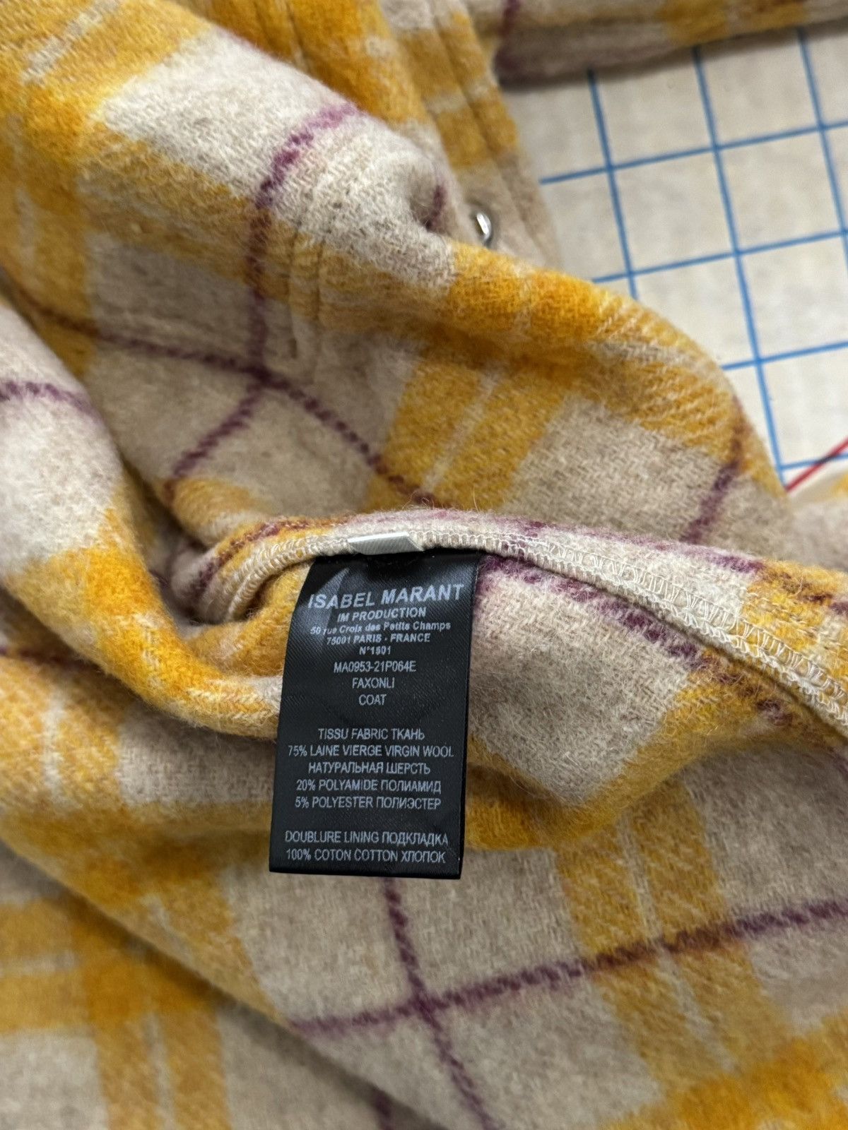 Isabel Marant Etoile NWT Isabel Etoile Marant Yellow Faxonli Wool Shacket Size 36 Size M / US 6-8 / IT 42-44 - 13 Thumbnail