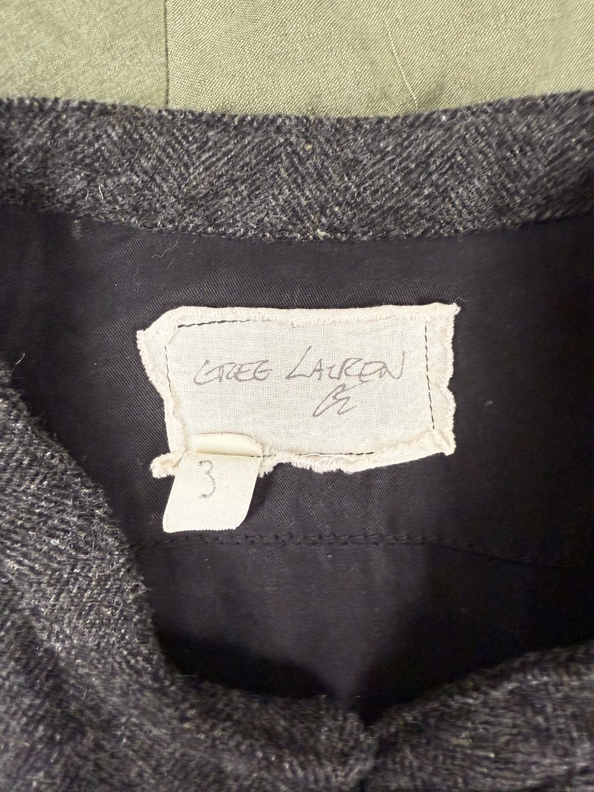 Greg Lauren 50/50 Leather Jacket / Wool Coat Size US L / EU 52-54 / 3 - 7 Thumbnail
