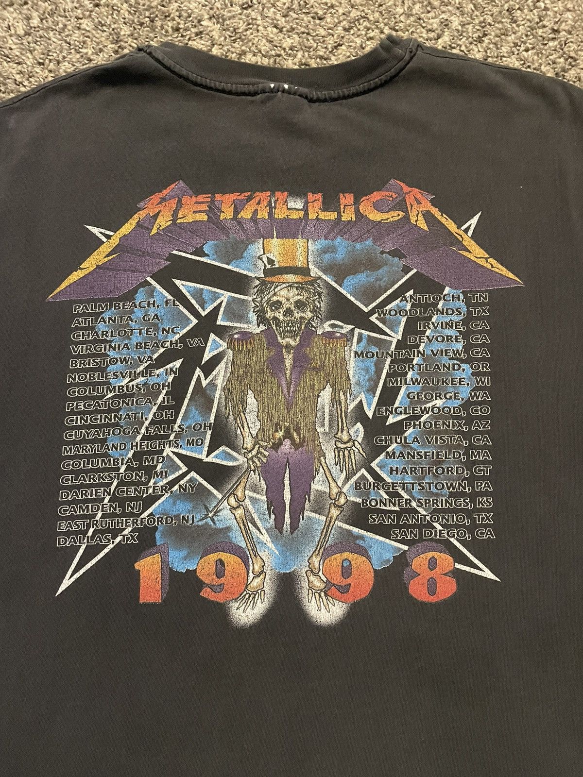 Band Tees × Metallica × Vintage 1998 Metallica Poor Retouring Me vintage shirt Size US XL / EU 56 / 4 - 5 Thumbnail