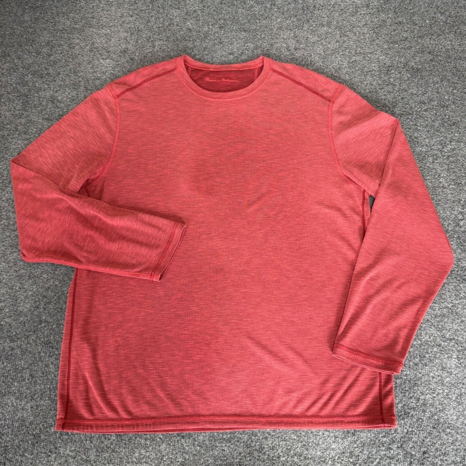 Tommy Bahama Tommy Bahama Mens XL Red Modal LS Crew Neck Shirt Size US XL / EU 56 / 4 - 1 Thumbnail