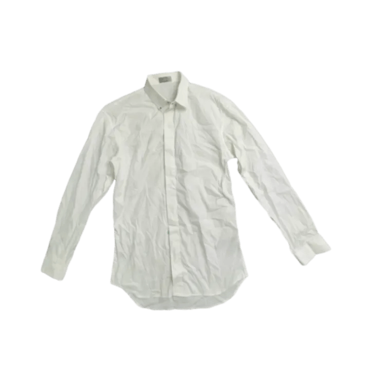 Dior Dior White Long Sleeve Button-Up Shirt 0079 Size S / US 4 / IT 40 - 1 Thumbnail