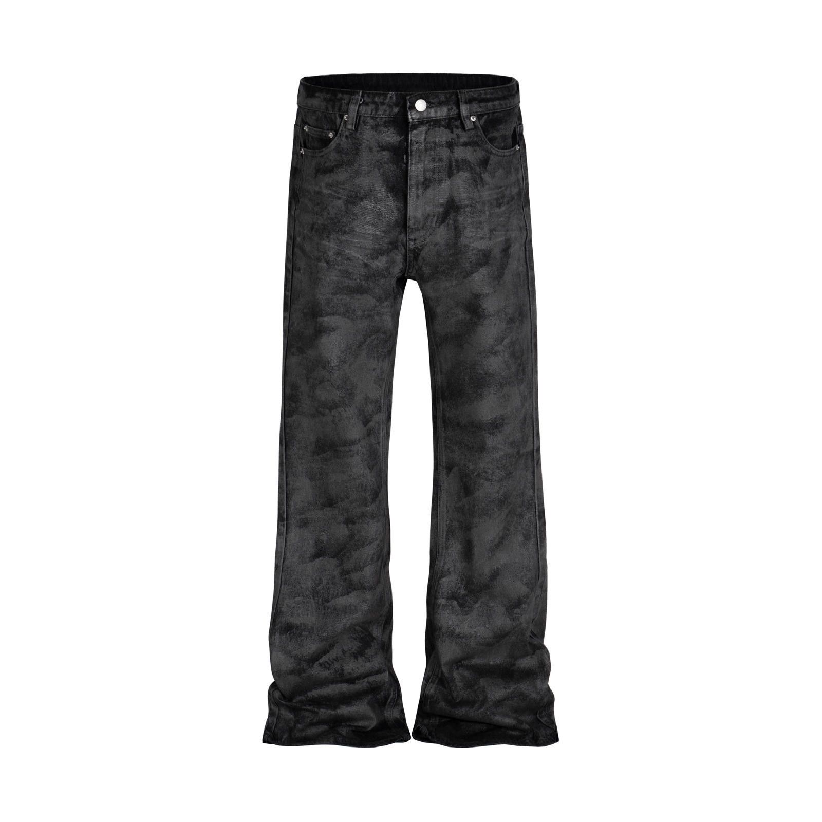 Japanese Brand Glitter Coated Flared Denim Jeans Size US 32 / EU 48 - 5 Thumbnail