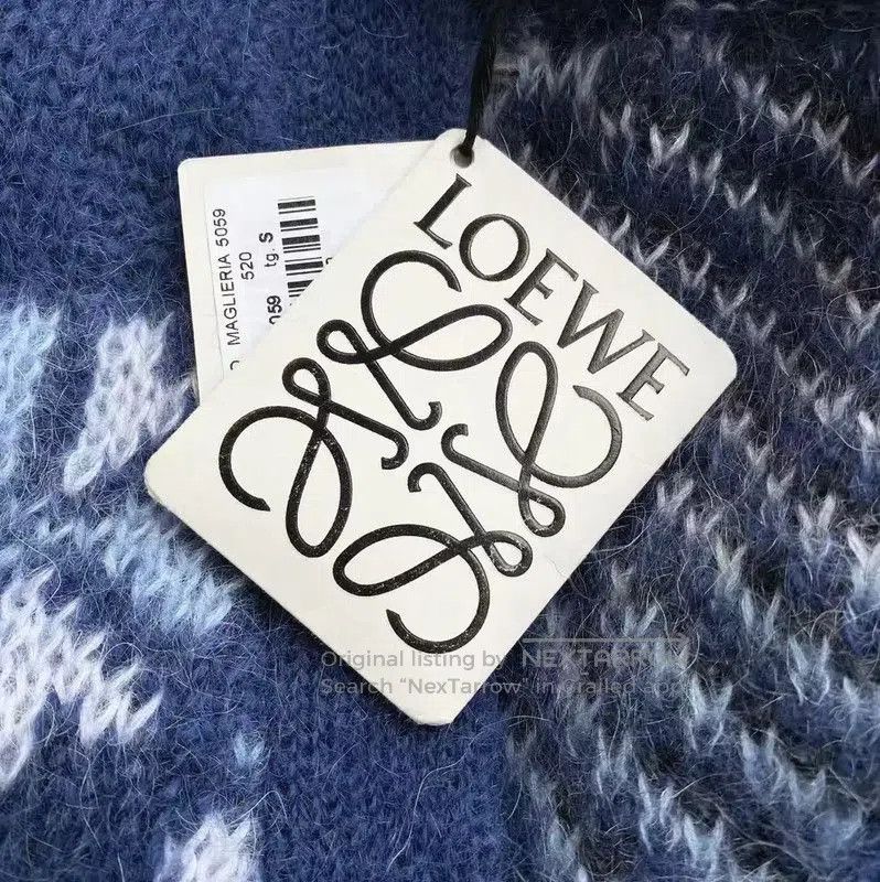 Loewe Loewe Deep Blue Mohair Women's Cardigan . Size S / US 4 / IT 40 - 6 Thumbnail