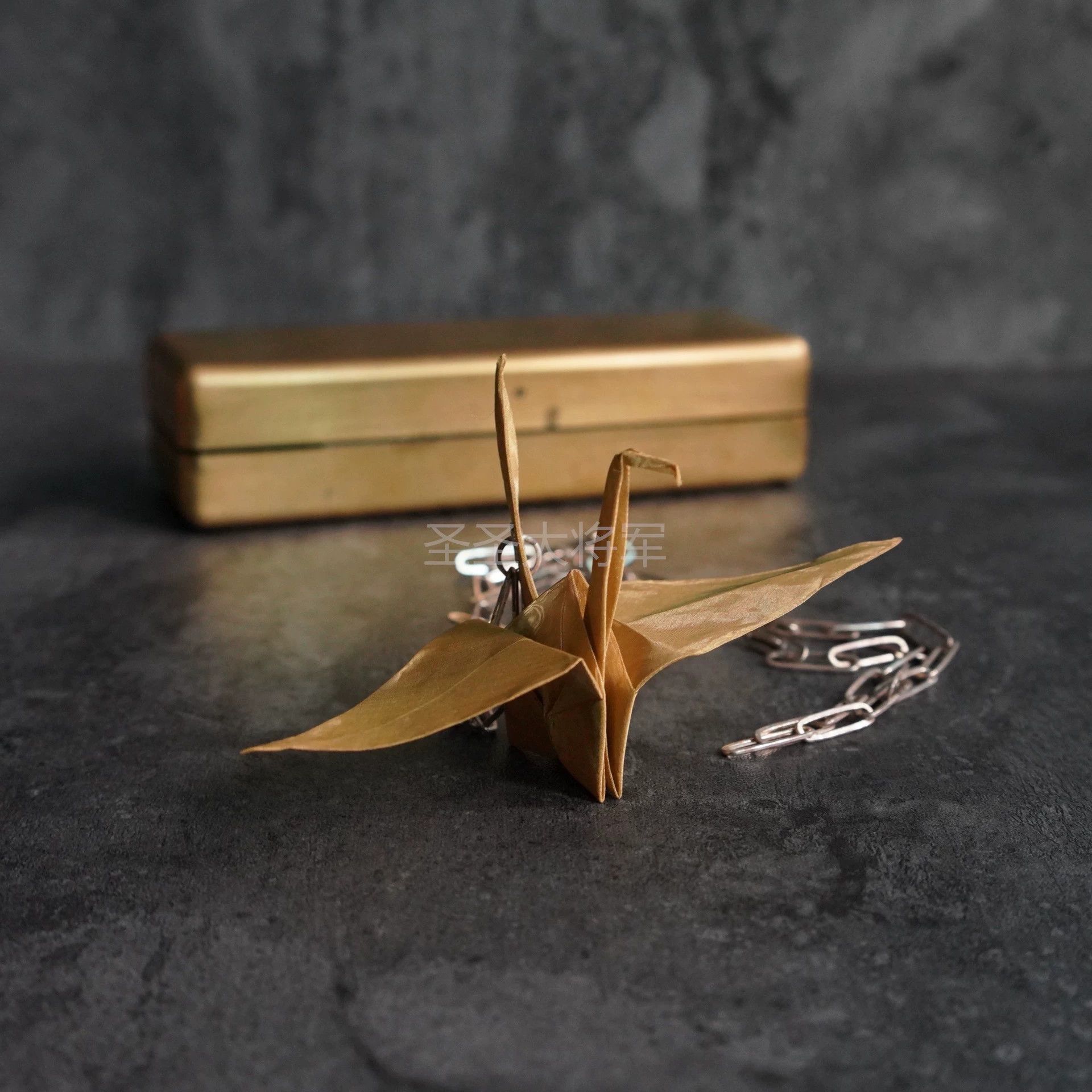 Taichi Murakami Taichi Murakami Origami Crane Silver Necklace Red/Yellow Size ONE SIZE - 6 Thumbnail