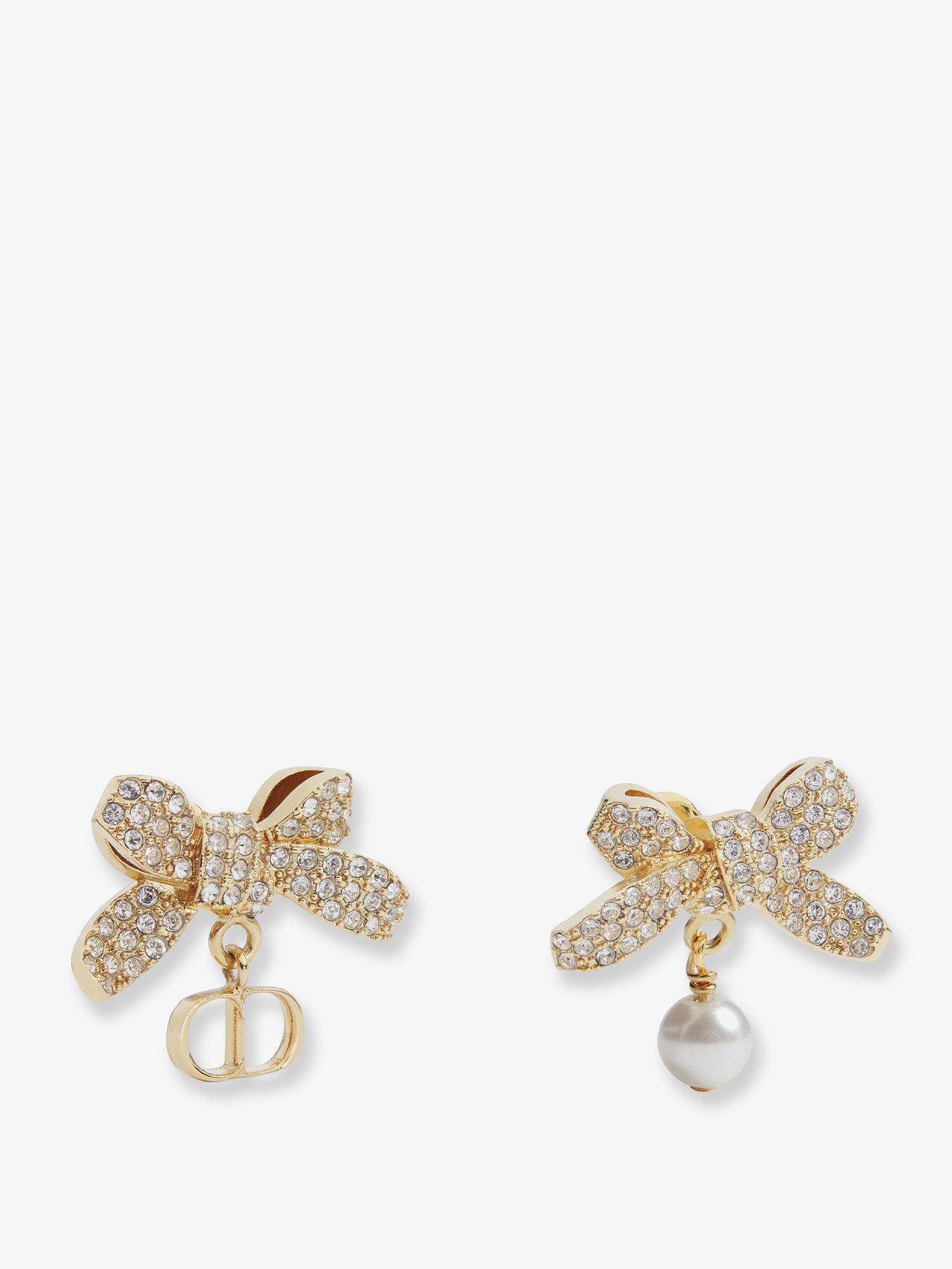 Dior Metal Earrings With Pearls And Crystals Size ONE SIZE - 1 Thumbnail
