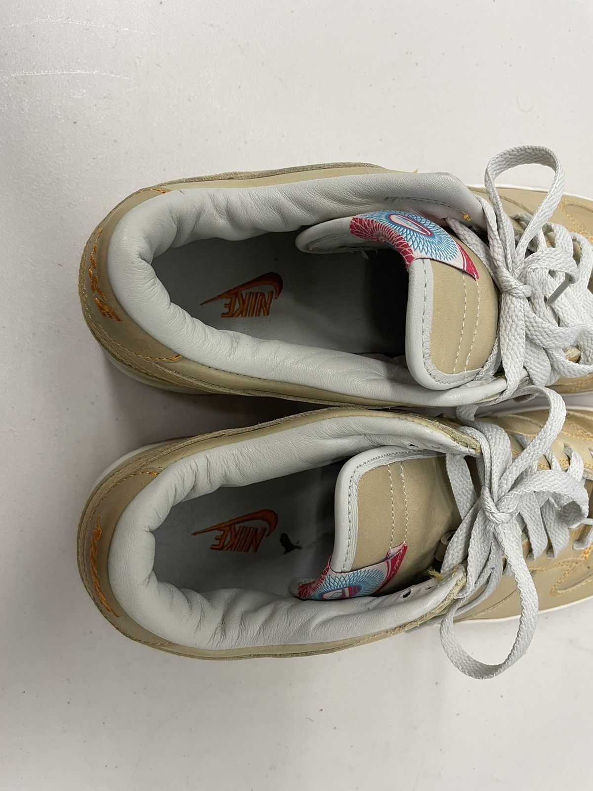 Nike Dunk Low EX Animizing Light Bone Sneakers 2007 Size US 12 / EU 45 - 15 Thumbnail