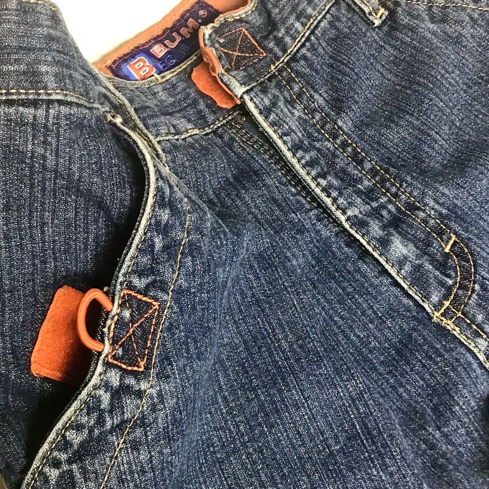 Vintage VINTAGE B.U.M. Equipment Jeans Shorts Women Dark Blue 90s Y2K Denim 5 2.5" Inseam Velcro Closure 4-Pocket Rotten? Size 27" / US 4 / IT 40 - 5 Thumbnail