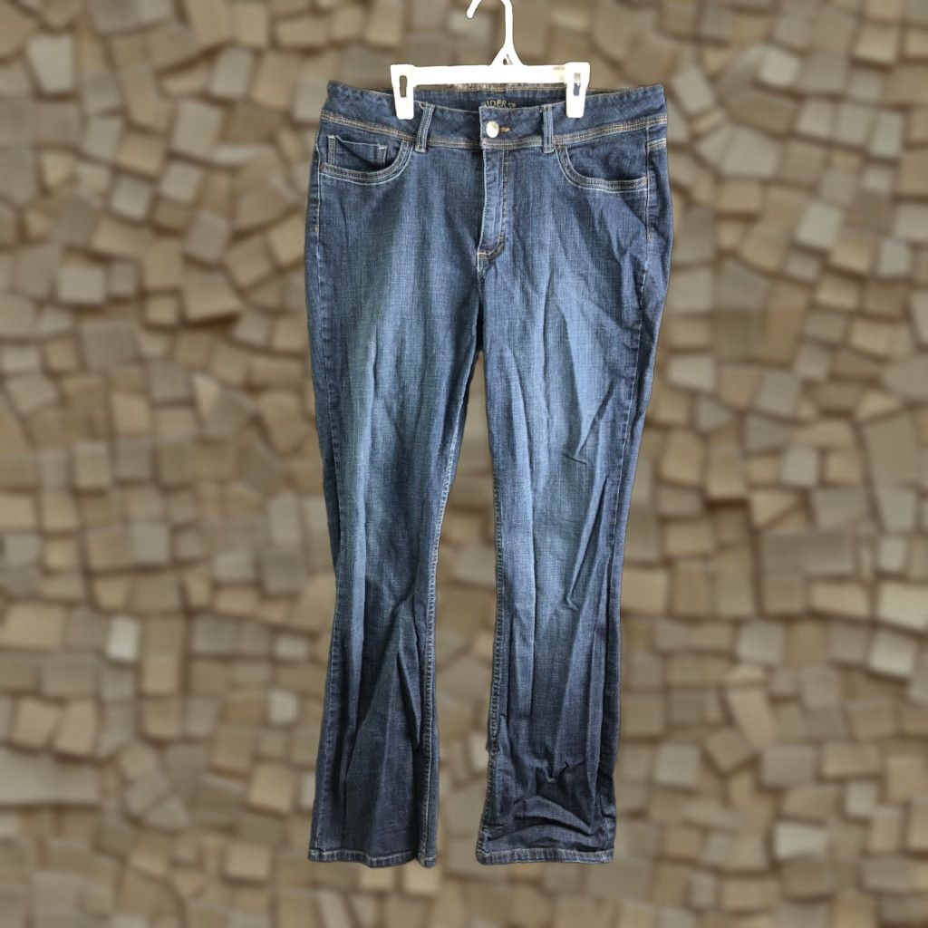 Vintage Riders Womens Jeans Mid Rise Bootcut Size 14 Medium Wash Blue Denim 5-Pocket Regular Inseam 32 in Mens? Size 36" / US 14 / IT 50 - 1 Thumbnail