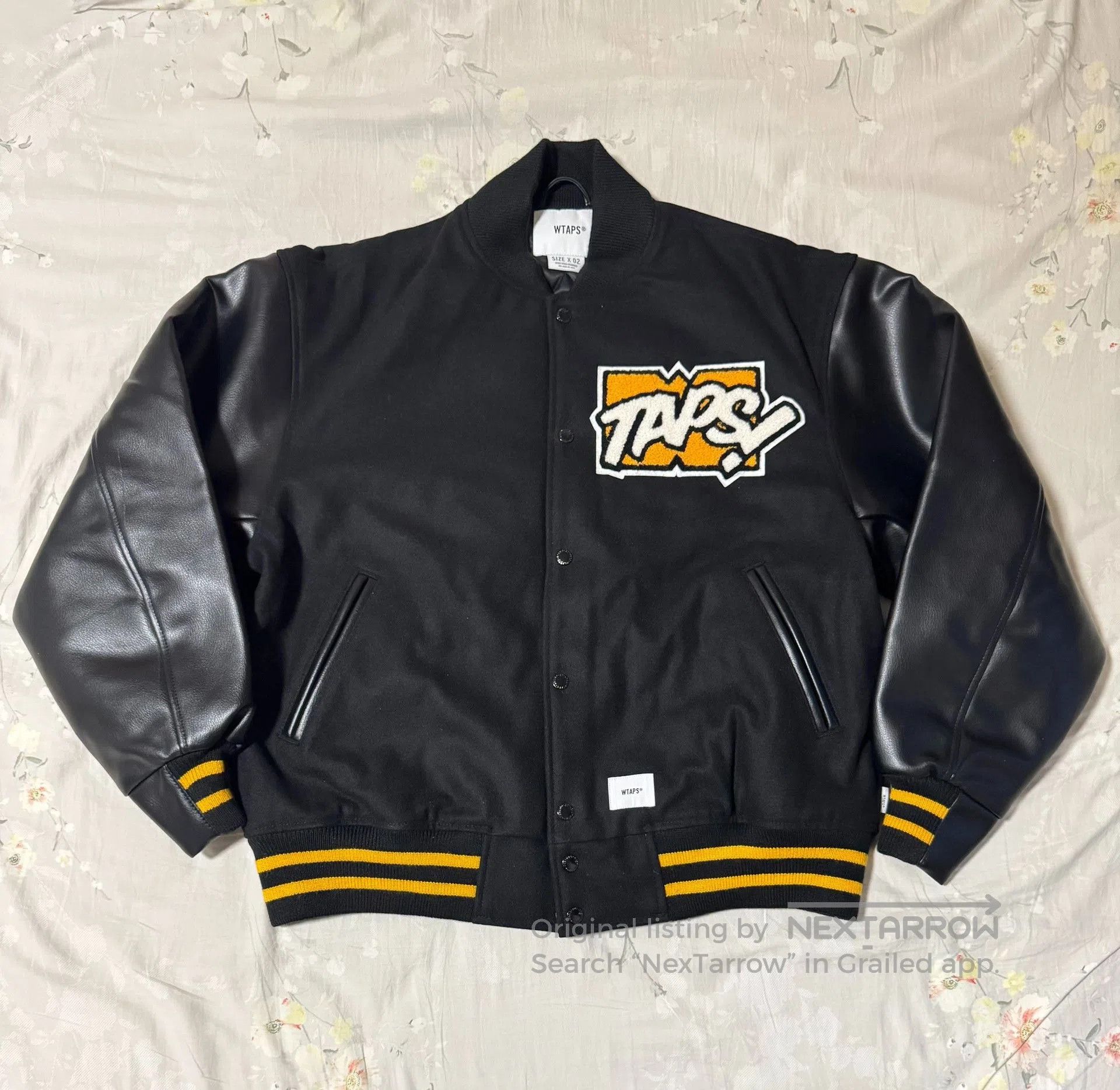 Wtaps WTAPS 22AW Leather Sleeve Baseball Jacket. Size US M / EU 48-50 / 2 - 1 Thumbnail