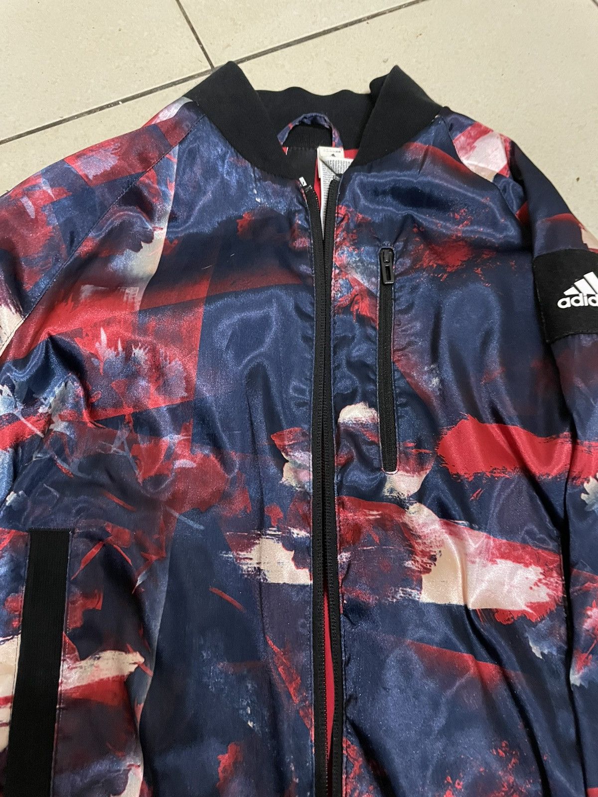 Adidas Adidas Jacket Womens Blue Red Geometric Size XS / US 0-2 / IT 36-38 - 7 Thumbnail