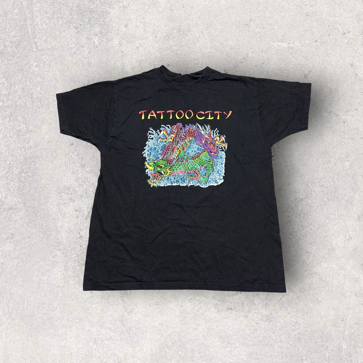 Fruit Of The Loom × Vintage Vintage Tattoo City tee Size US XL / EU 56 / 4 - 1 Thumbnail
