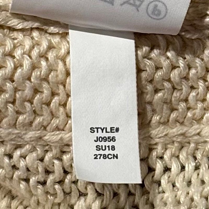 J.Crew NWT J Crew Linen Cardigan Sweater Open Front Ruana Cream S/M Size M / US 6-8 / IT 42-44 - 7 Thumbnail