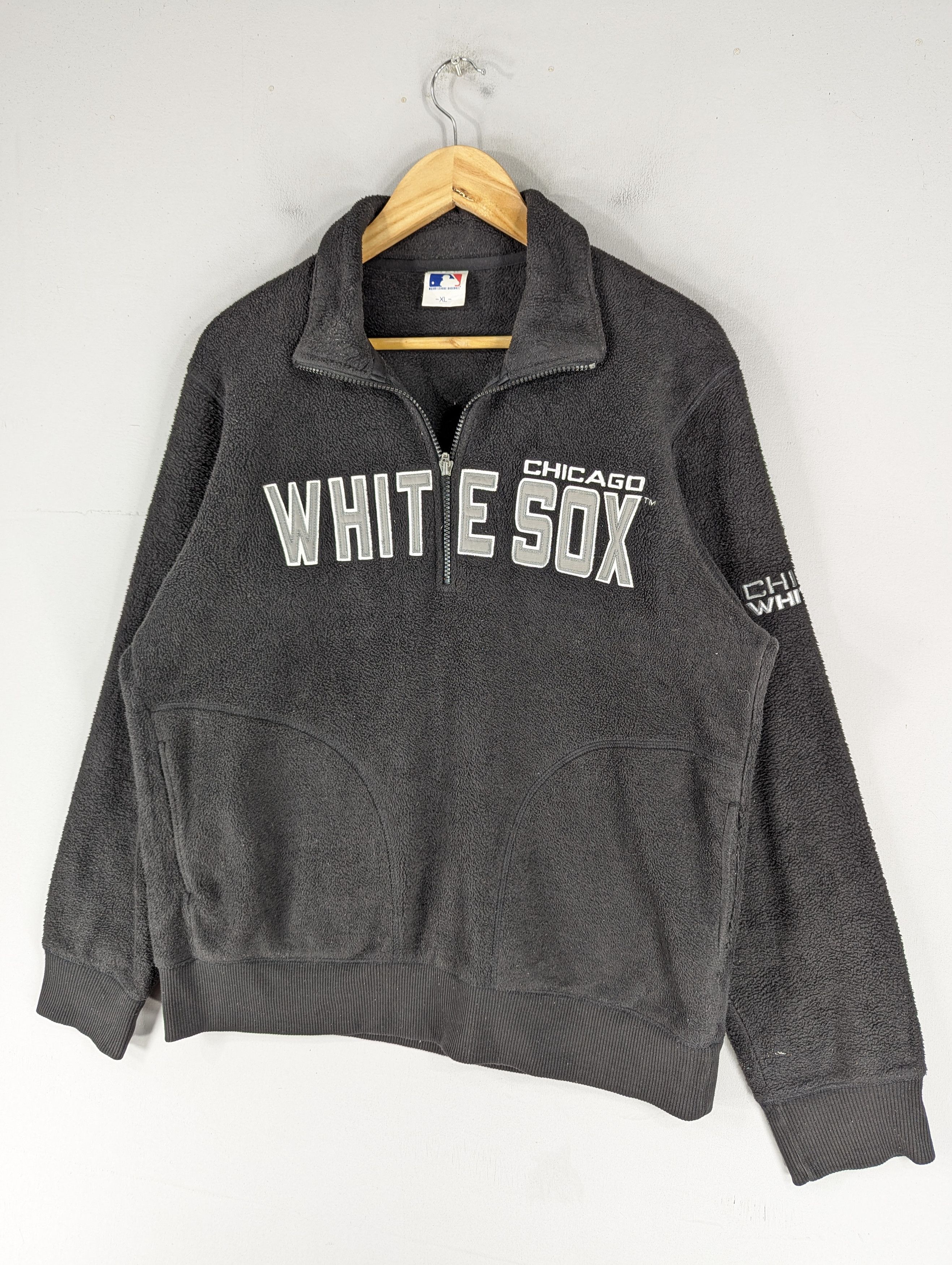 MLB MLB Chicago White Sox X Uniqlo Halfzip Fleece Jacket Size US L / EU 52-54 / 3 - 2 Thumbnail