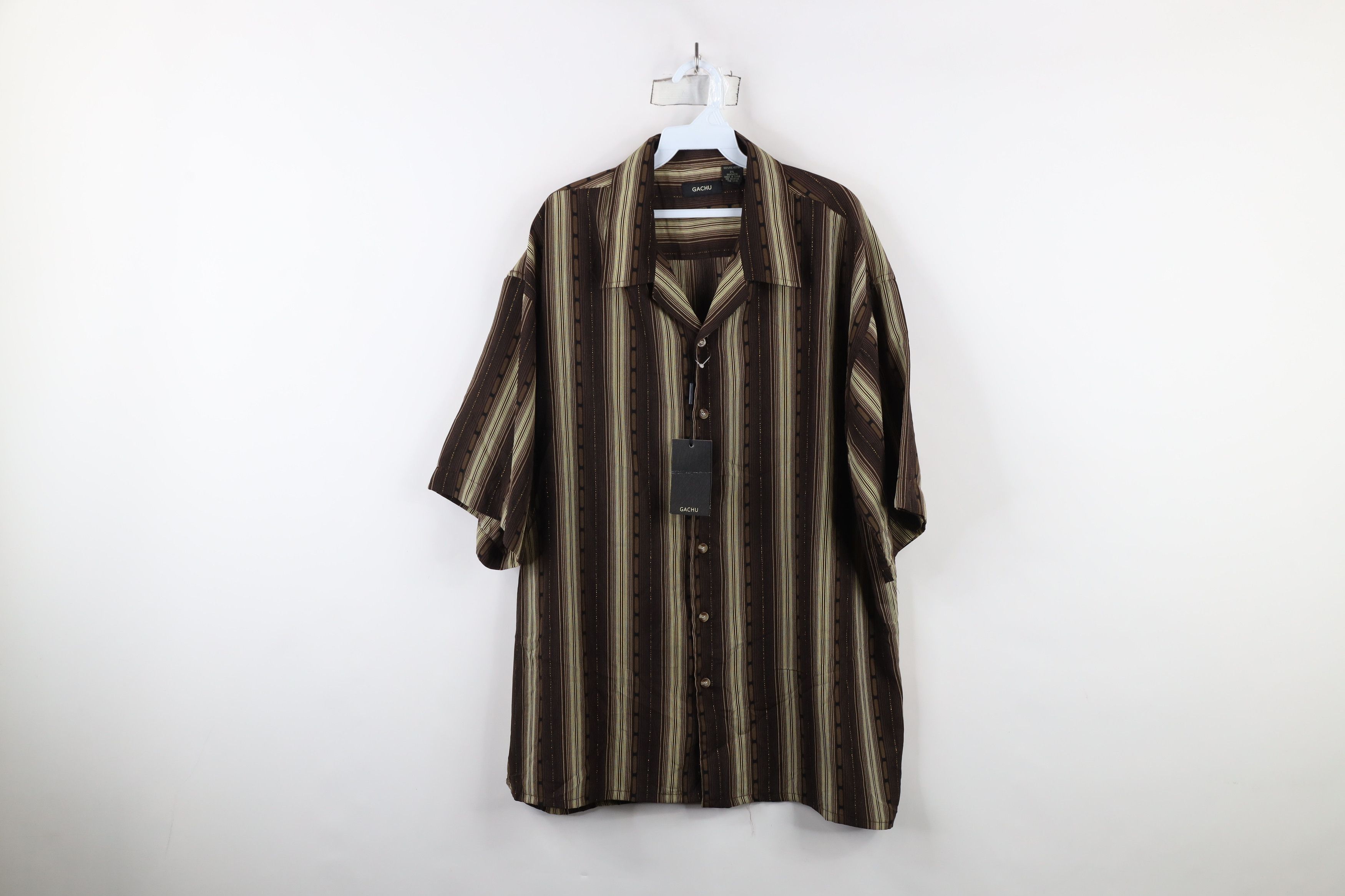 Vintage Deadstock Vintage 90s Streetwear Short Sleeve Button Shirt Size US XXL / EU 58 / 5 - 1 Thumbnail