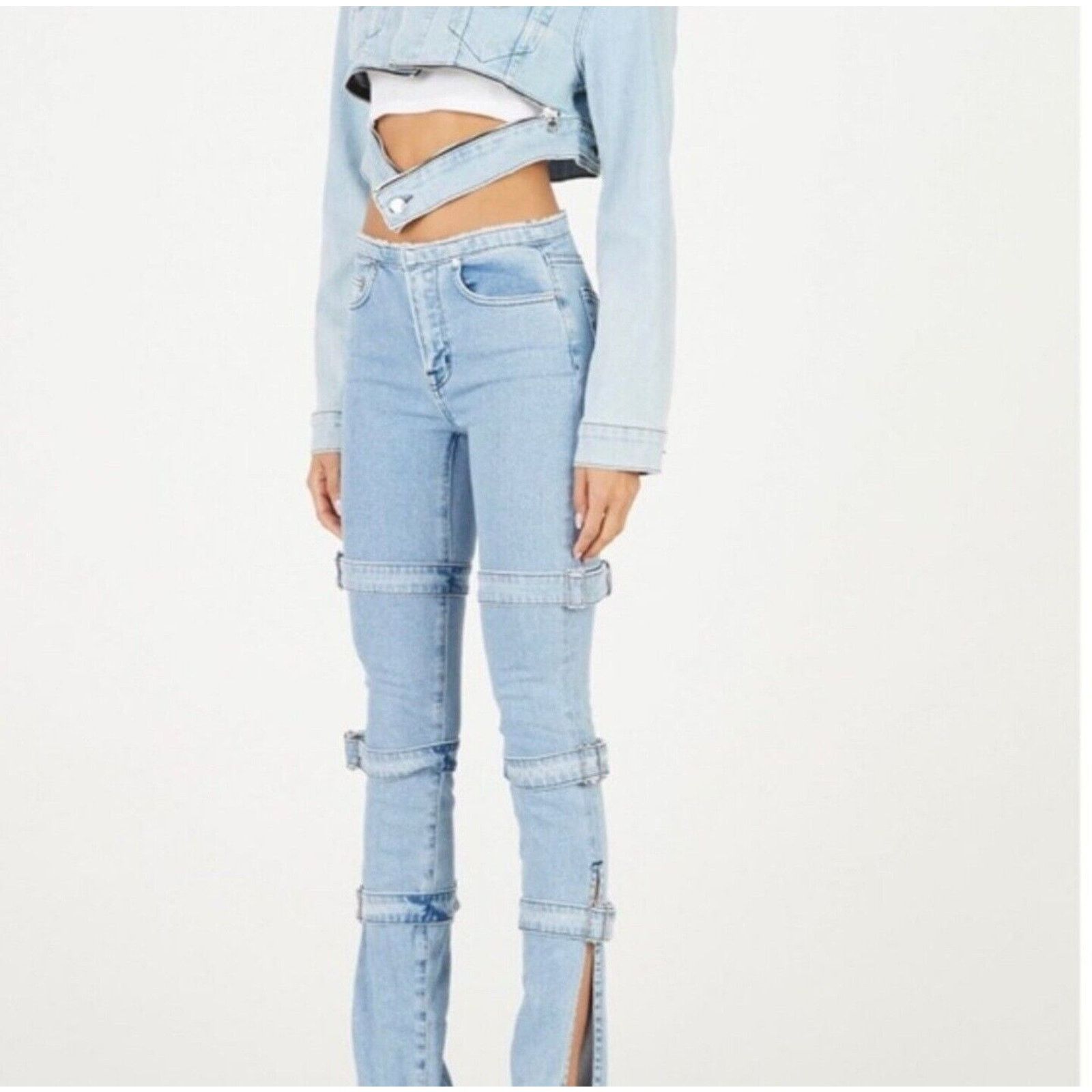 COTTONCITIZEN Cotton Citizen Straps Blue Jeans Revolve Women’s Size 28 Size 28" / US 6 / IT 42 - 3 Thumbnail