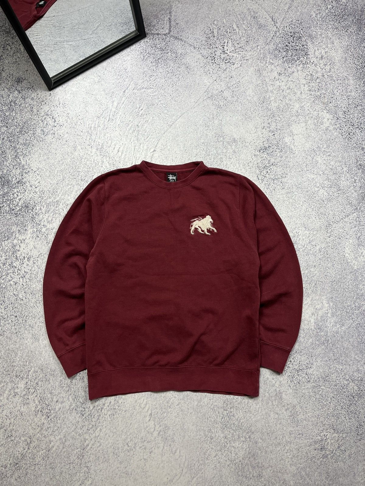 Japanese Brand Vintage Stussy Tiger Logo Sweatshirt 00’s Rare Boxy Hype Y2k Size US M / EU 48-50 / 2 - 1 Thumbnail