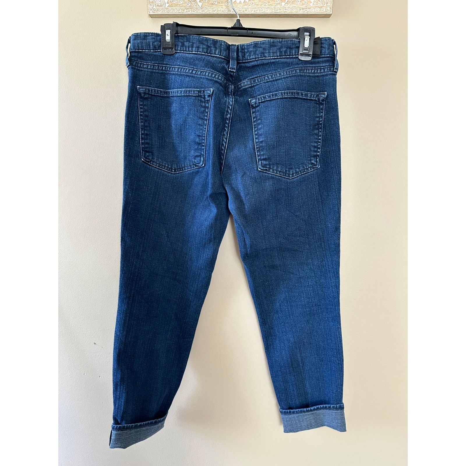 Vince Vince. Dark Blue Denim Mason Relaxed Roll Jeans 30 Size 30" / US 8 / IT 44 - 4 Thumbnail