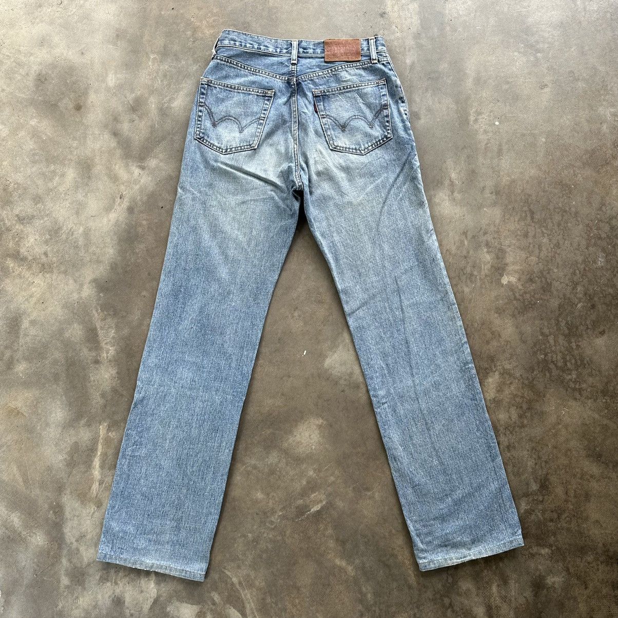 Japanese Brand Vintage Edwin Distressed Faded Denim Jean Pant W28 Size US 28 / EU 44 - 9 Thumbnail