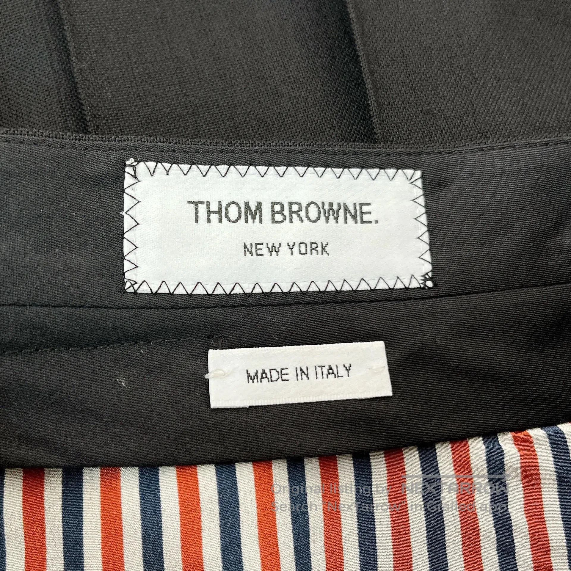 Thom Browne Thom Browne Black Pleated A-line Skirt. Size 35" - 7 Thumbnail