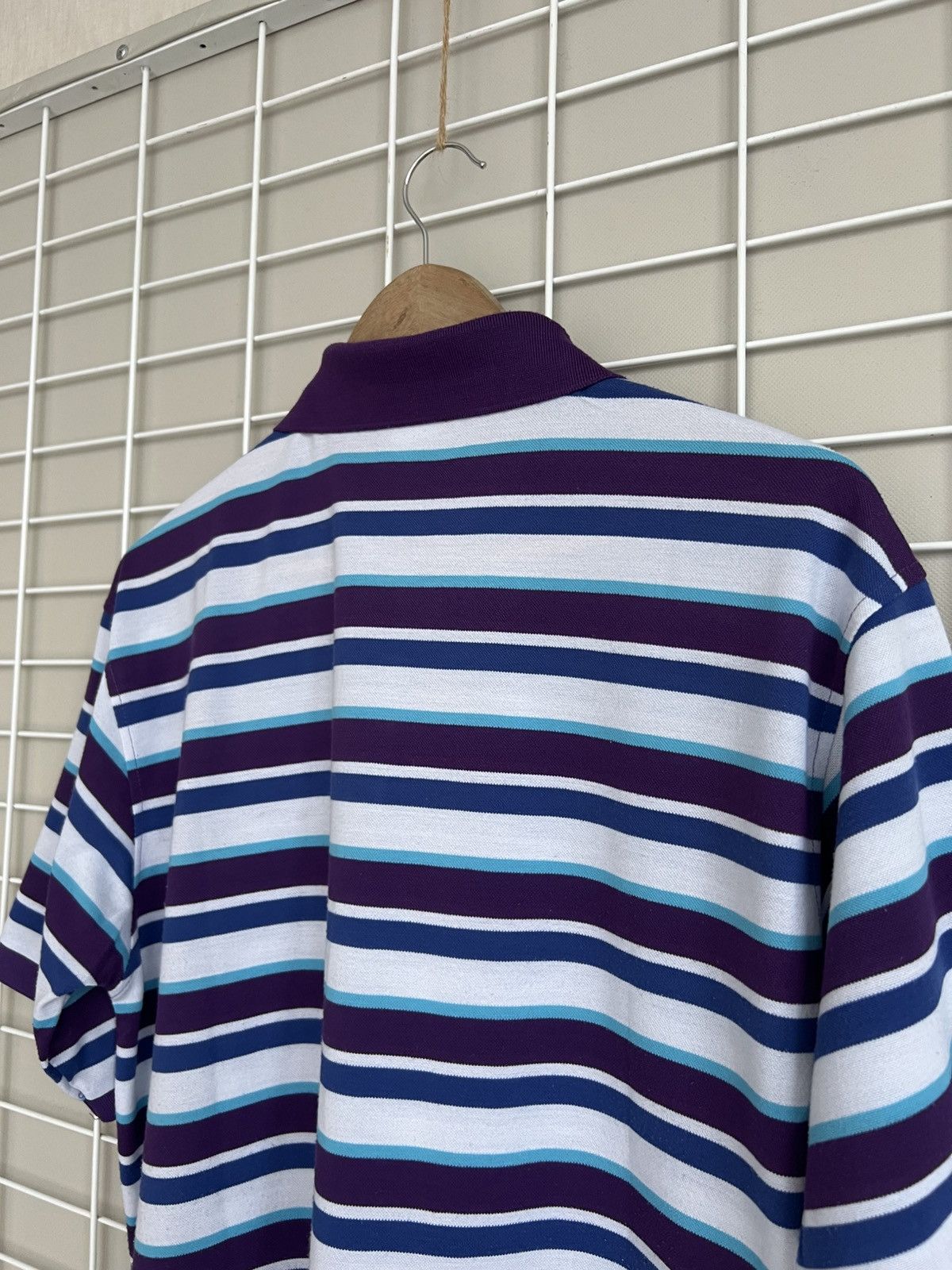Lacoste Lacoste Striped Polo Shirt Mens Size 7 or L Vintage Cotton Size US L / EU 52-54 / 3 - 8 Thumbnail