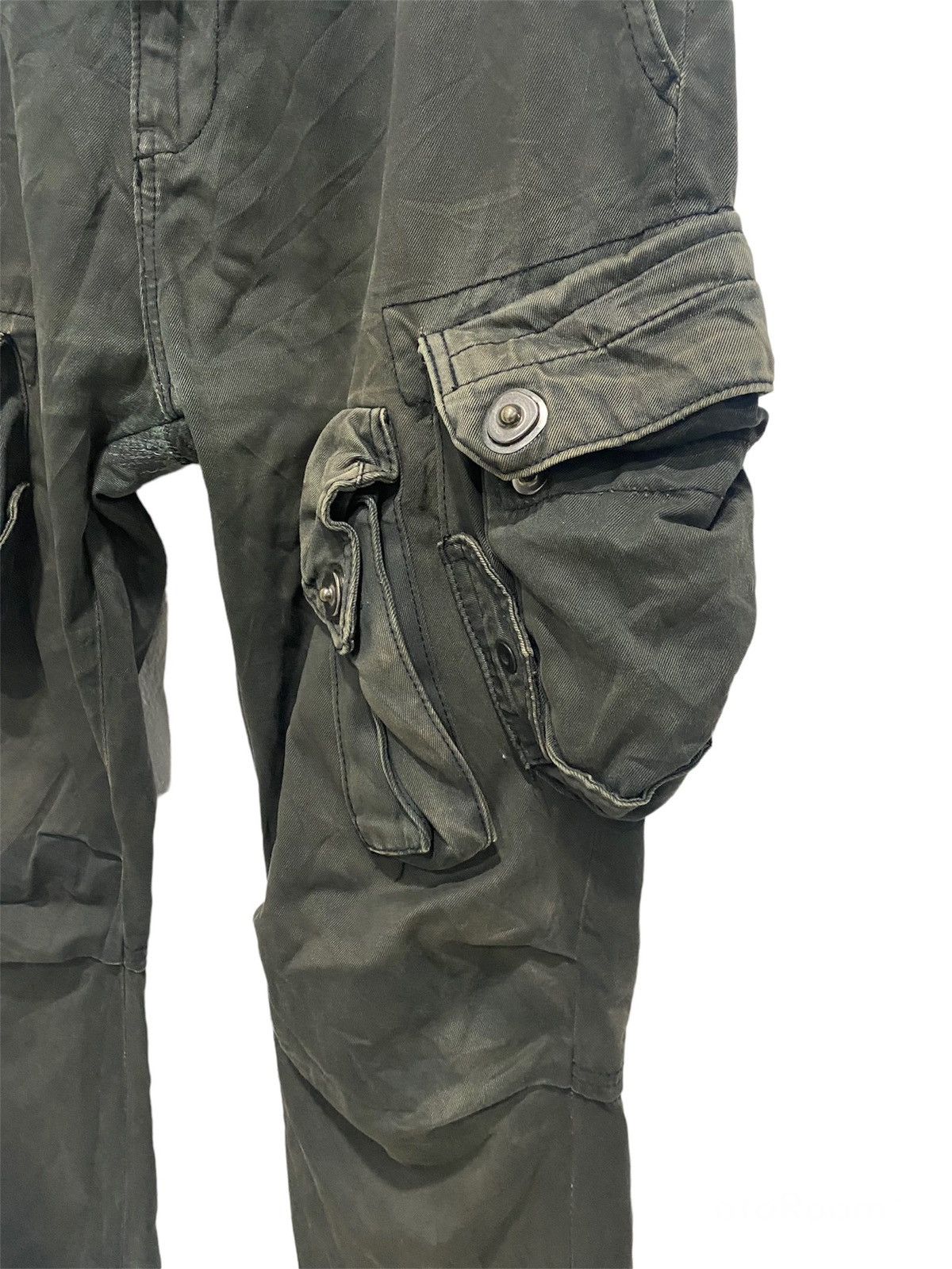 BUFFALO BOBS × Junya Watanabe JAPAN BRAND BUFFALO BOBS DISTRESS PANTS TACTICAL CARGO PANTS Size US 34 / EU 50 - 4 Thumbnail