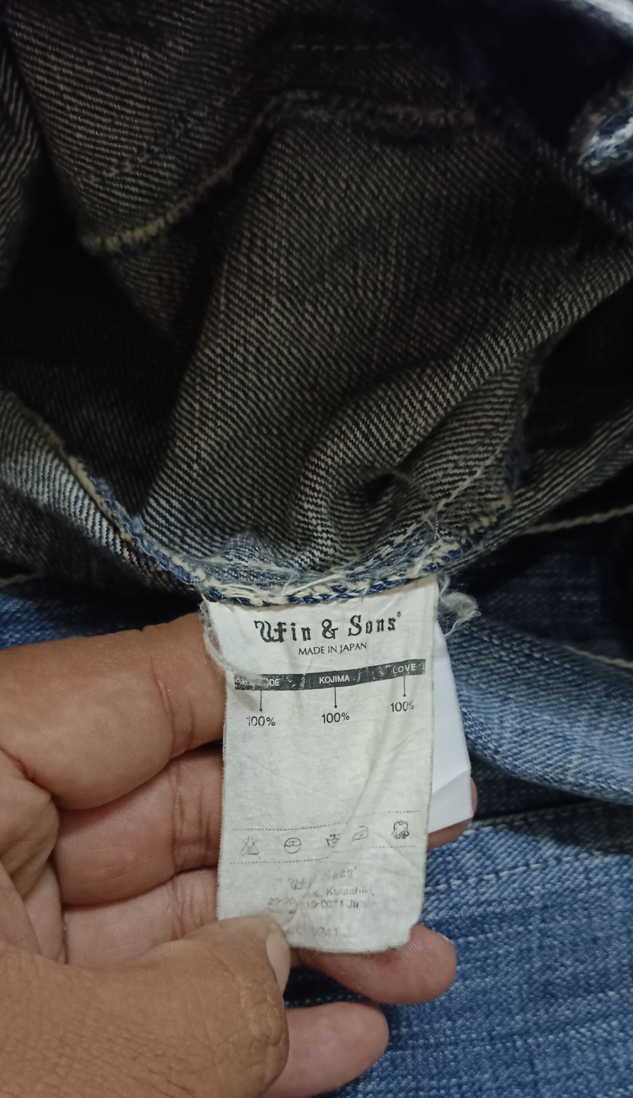 Japanese Brand Delay by Ufin & Sons Denim Jumpsuit Size 31" - 20 Thumbnail