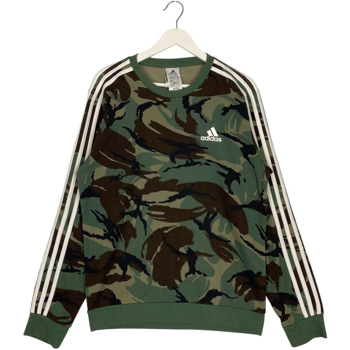 Vintage Vintage Adidas Sweatshirt Crewneck Camouflage Green Size L Size US L / EU 52-54 / 3 - 1 Thumbnail