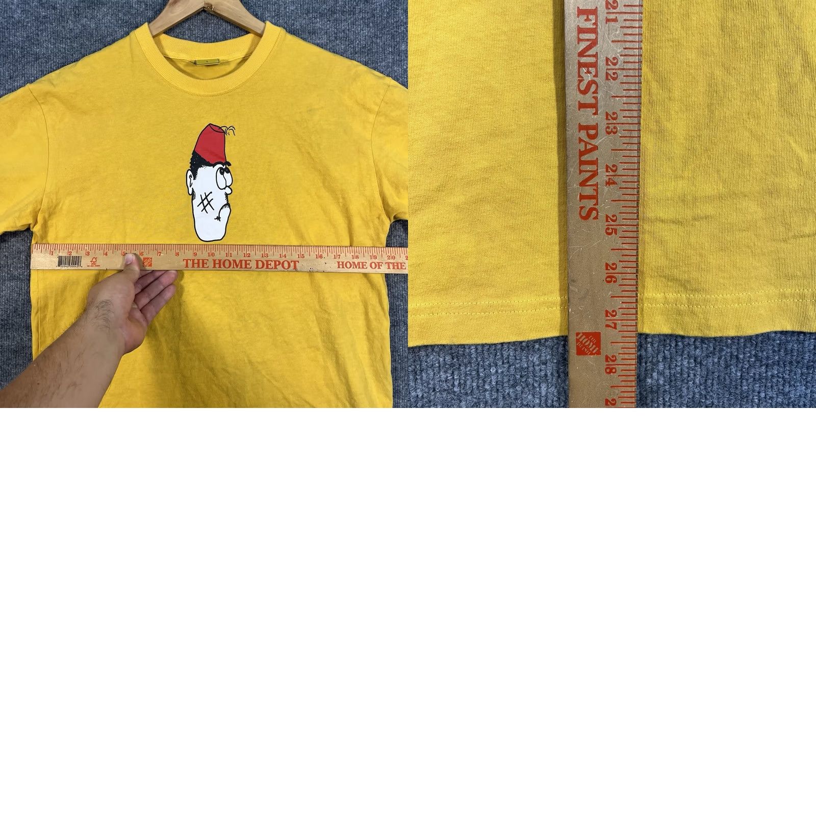 Carpet Company Carpet Company Moroccan Mens L Graphic T Shirt Yellow Streetwear Size US L / EU 52-54 / 3 - 8 Thumbnail