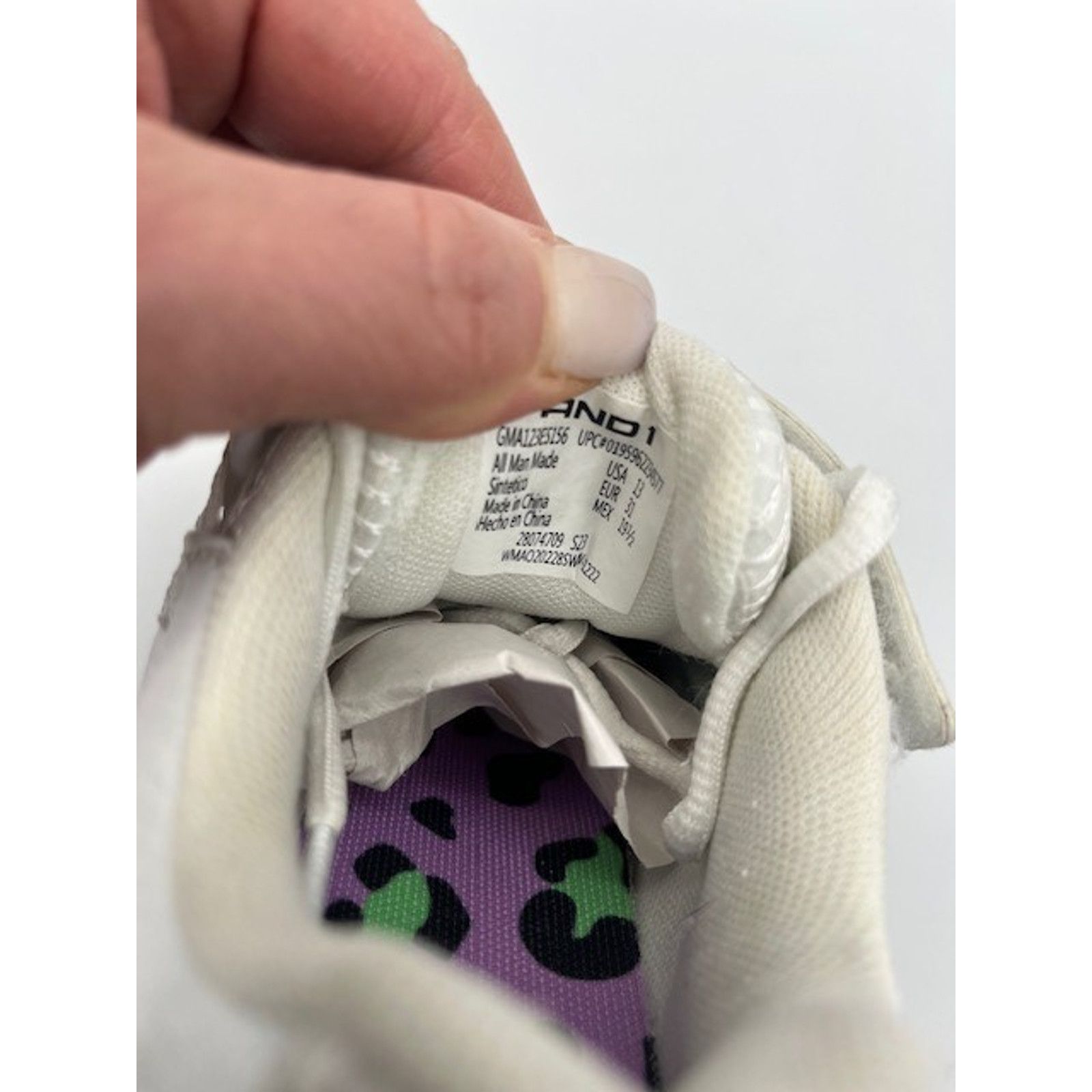 Other AND1 White Platform Court Big Girls Sneakers Shoes 13 kids Size US 12 / IT 42 - 7 Thumbnail