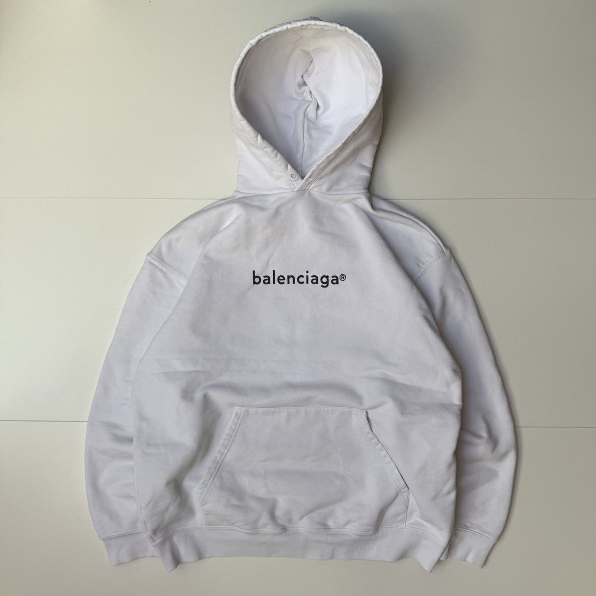 Balenciaga Balenciaga copyright oversize fit cotton white hoodie Size US M / EU 48-50 / 2 - 1 Thumbnail