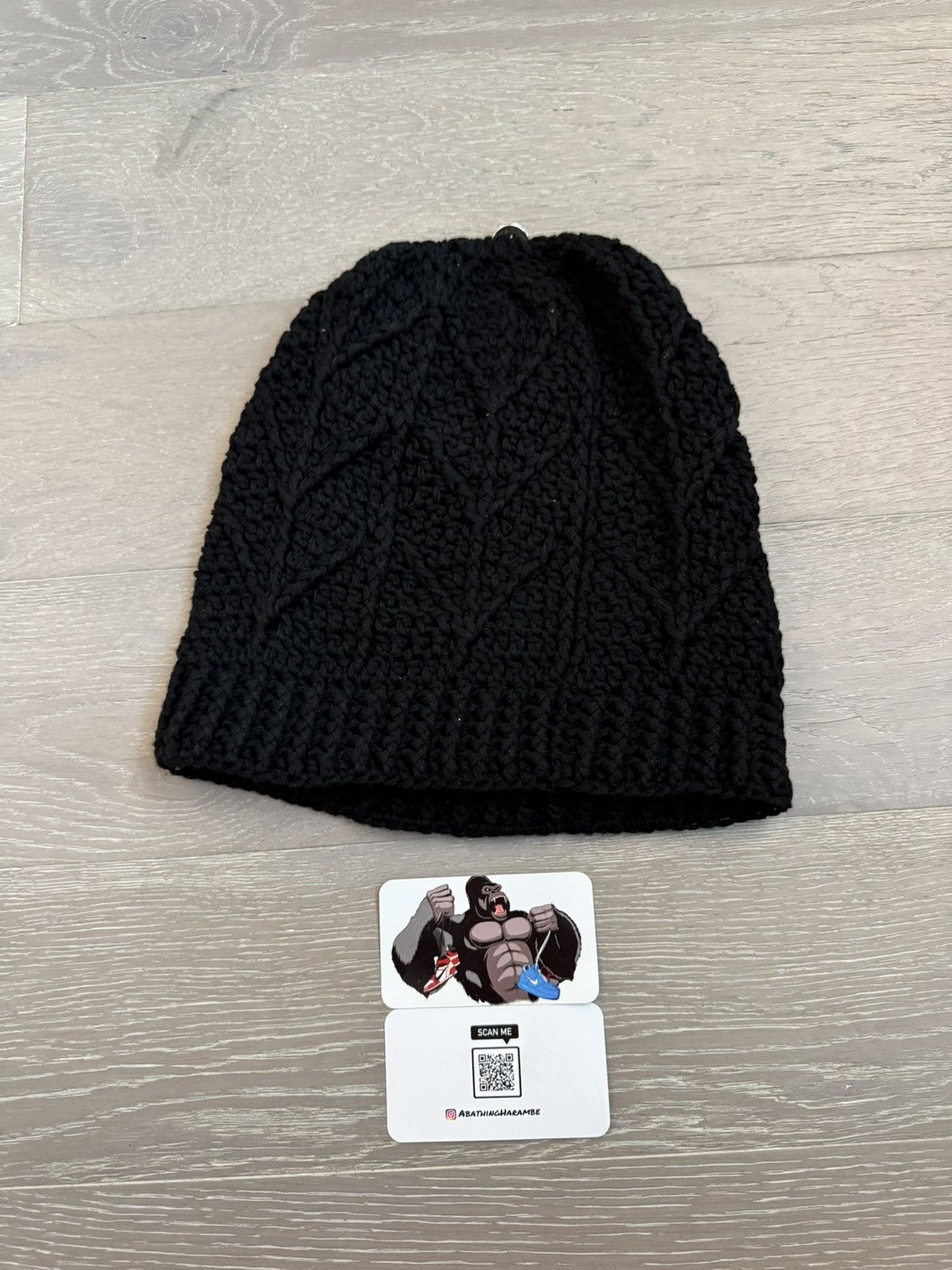 Chrome Hearts Chrome Hearts Cross Patch Cashmere Beanie Mens Size ONE SIZE - 3 Thumbnail