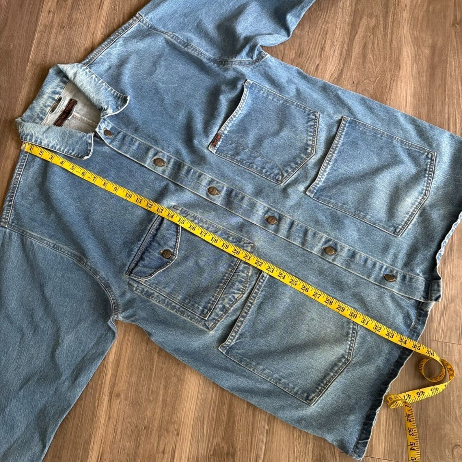 Vintage Vintage Denim Chore Jacket Men's Size XL Blue Cotton Size US XL / EU 56 / 4 - 6 Thumbnail