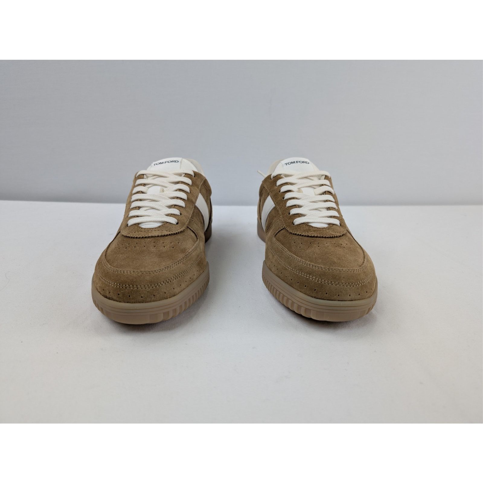 Tom Ford o1rshd1 Q:2 / Terence low-top sneakers in tan suede/white Size US 13 / EU 46 - 8 Thumbnail