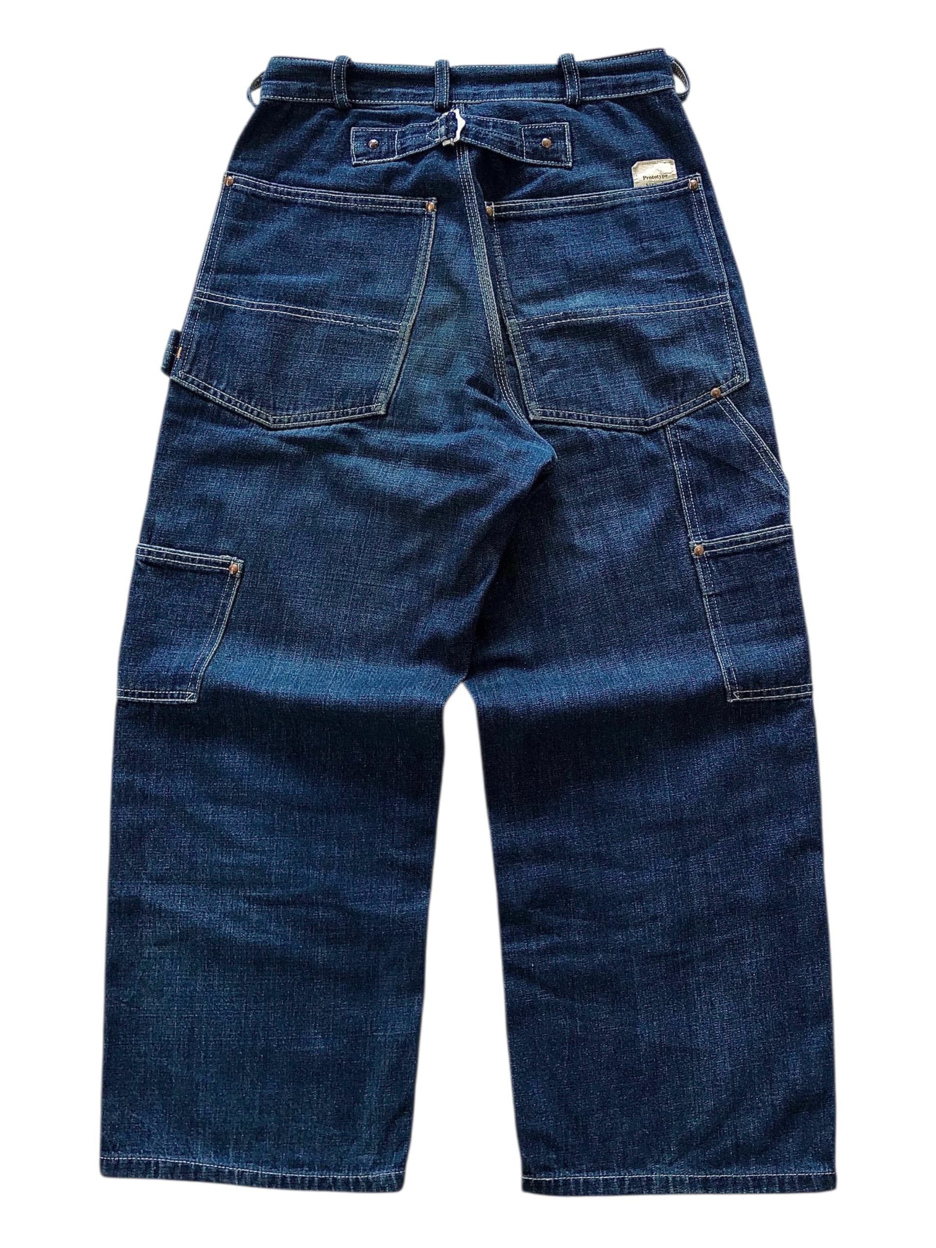 Big John Big john vintage 1990's denim double knee japan Size US 30 / EU 46 - 1 Thumbnail