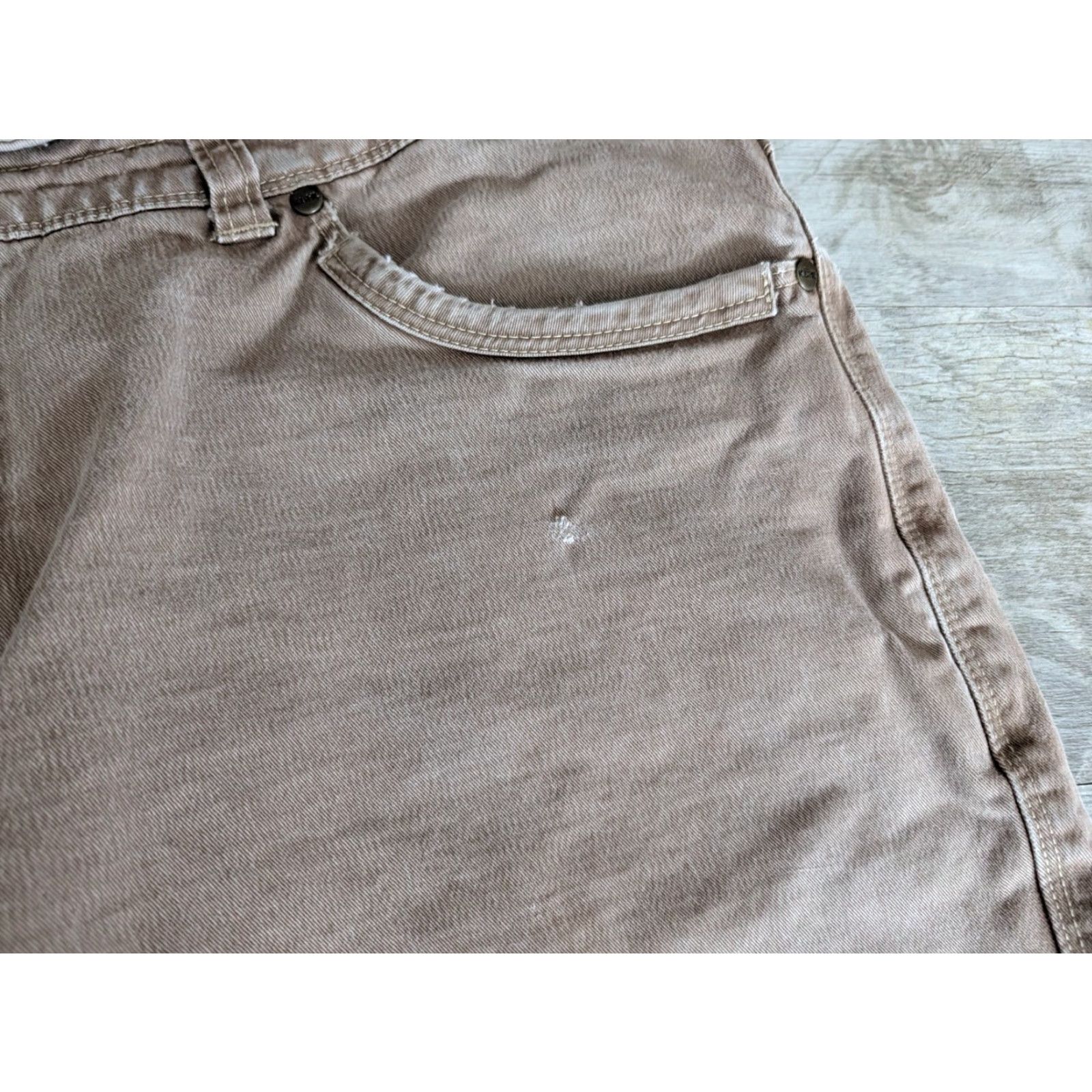 Doublet Kuhl Rydr Pants Men's 38x32 Brown Double Knee Vintage Patina Dye Outdoor Work Khakis Relaxed Straight Size US 38 / EU 54 - 5 Thumbnail