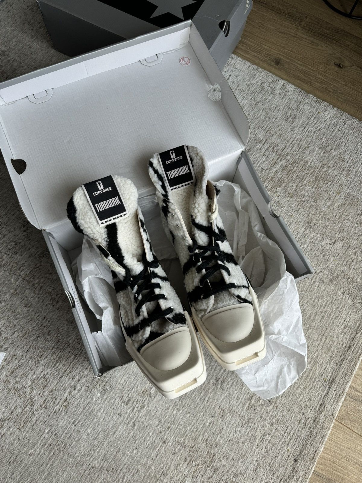 Converse × Rick Owens × Rick Owens Drkshdw RICK OWENS X CONVERSE 41 Size US 8 / EU 41 - 4 Thumbnail