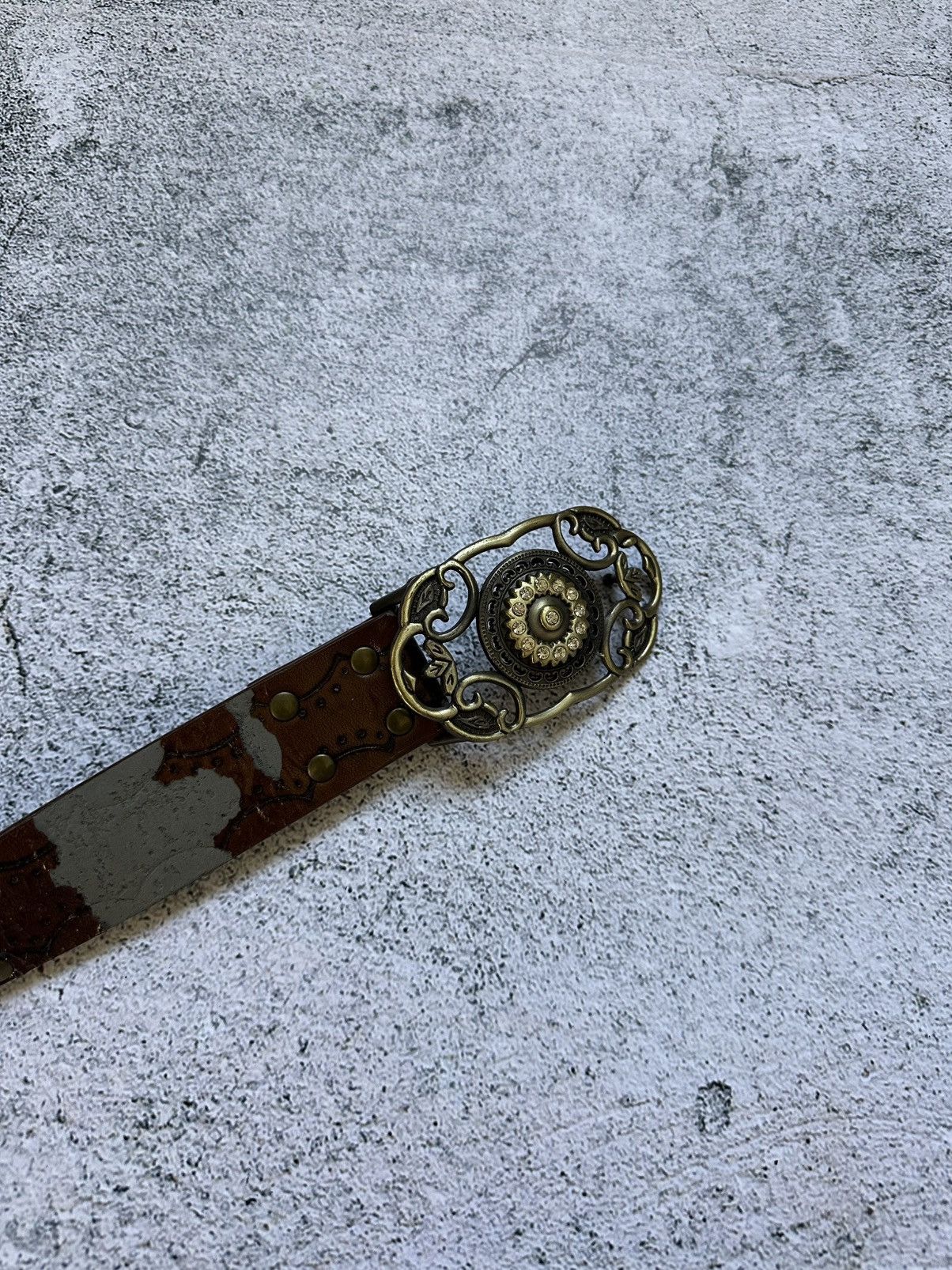 Japanese Brand Vintage Distressed Hysteric Style Belt Y2K Metal Logo Size ONE SIZE - 7 Thumbnail