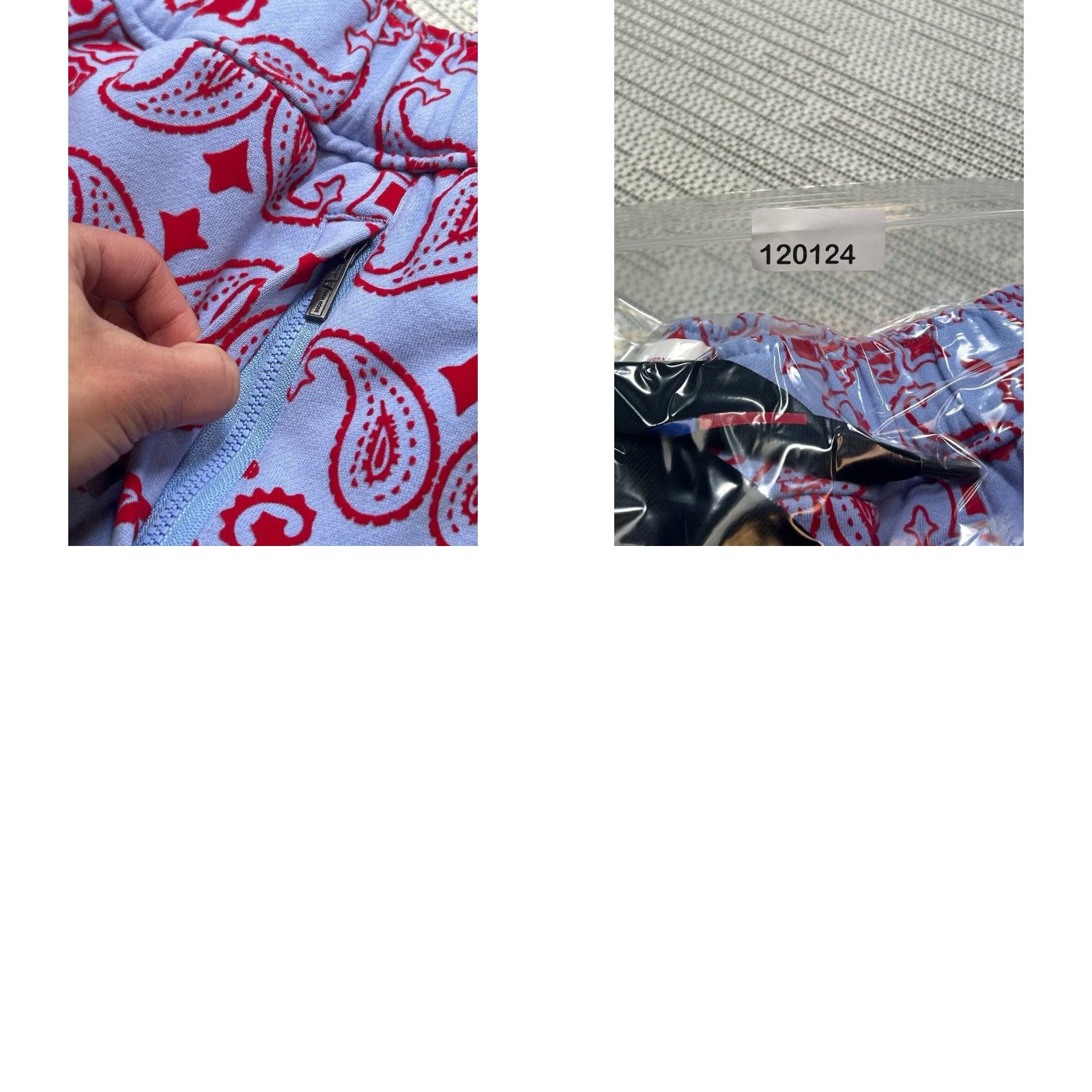 Reebok Reebok RCPM Sweatpants Men Small Blue Paisley Casual Drawstring Size US 29 - 9 Thumbnail