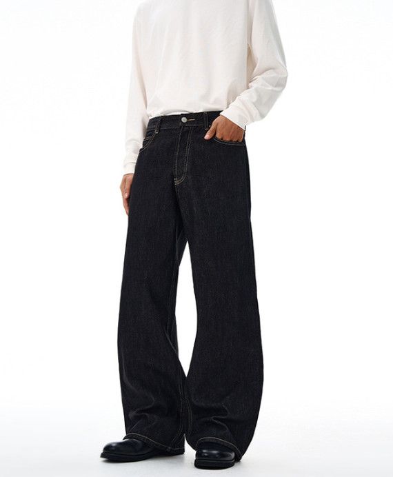 Japanese Brand American high street men's loose straight-leg baggy jeans Size US 32 / EU 48 - 2 Thumbnail