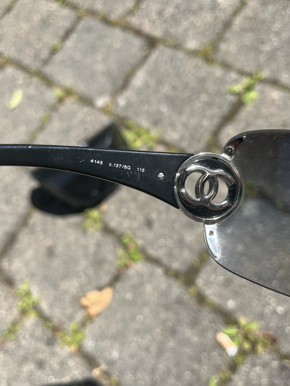 Chanel × Vintage Chanel Oversized Google Glasses Made in Italy RARE VINTAGE Size ONE SIZE - 4 Thumbnail