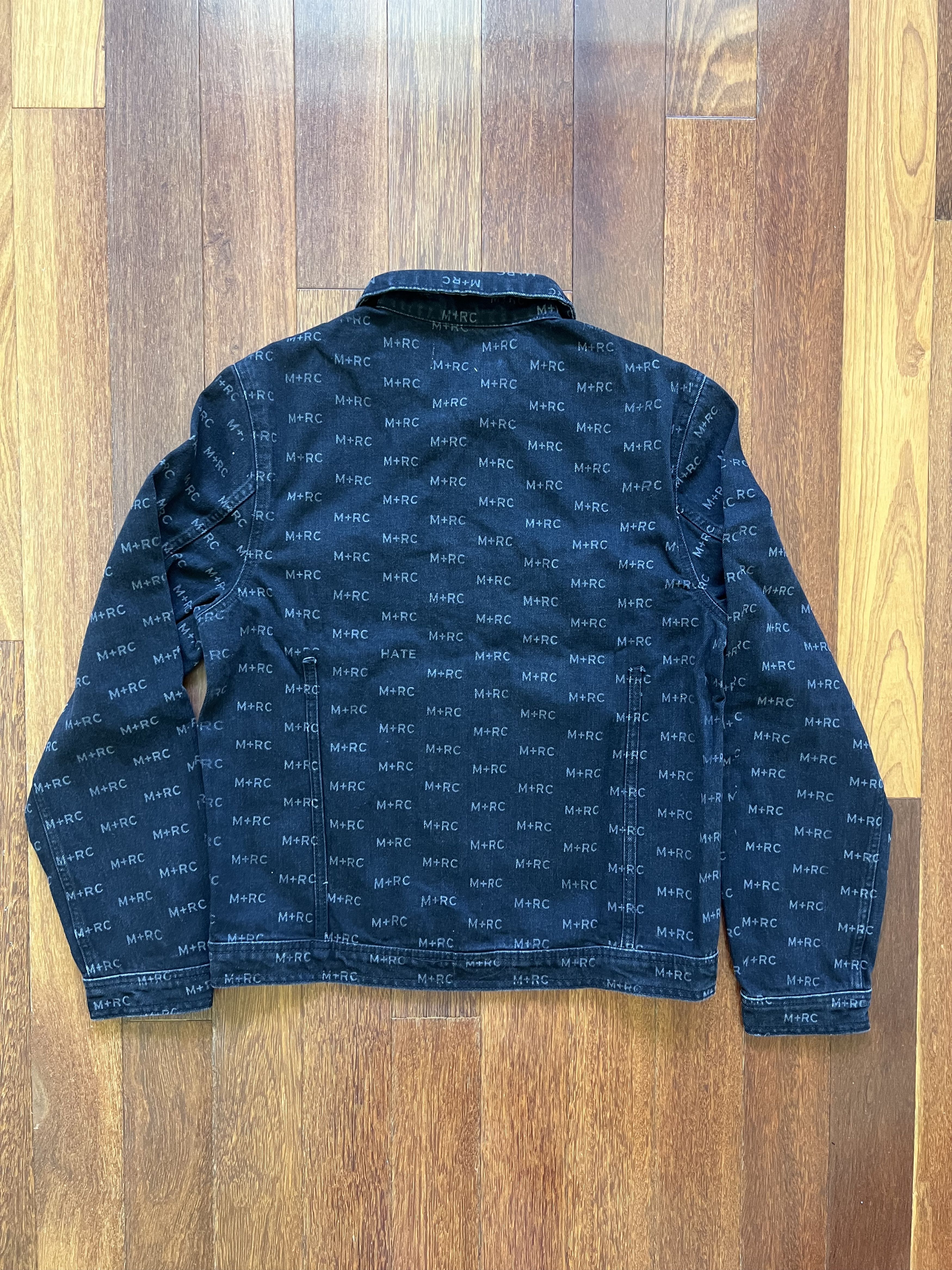 M+Rc Noir 💚 SS19 M+RC Noir Logo Denim Black Jacket Medium NEW Size US M / EU 48-50 / 2 - 7 Thumbnail