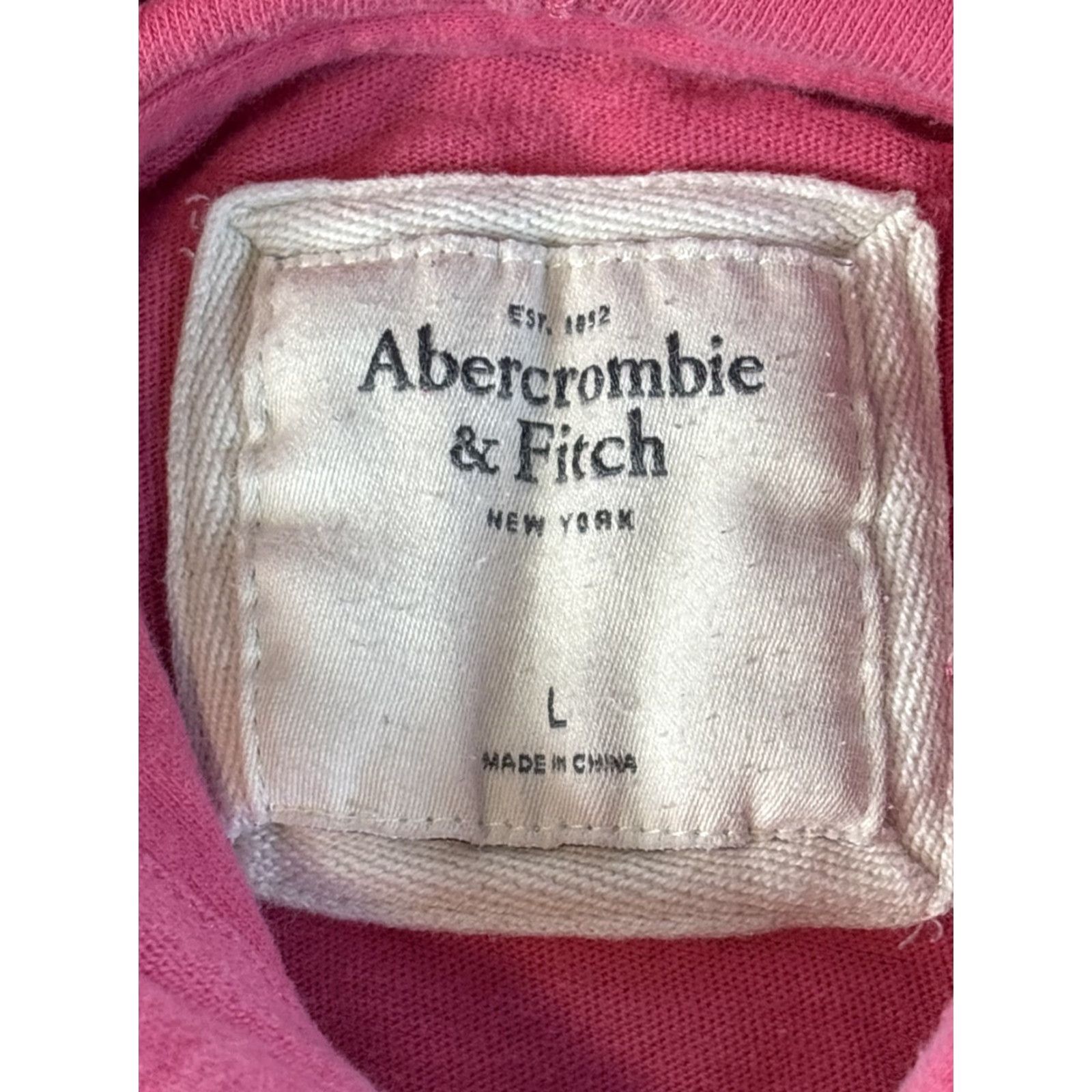 Abercrombie & Fitch VINTAGE Abercrombie & Fitch Hoodie Womens L Pullover Pink Y2K Logo Activewear Pullover Hoodie Womens L Pink Abercrombie & Fitch Size L / US 10 / IT 46 - 5 Thumbnail